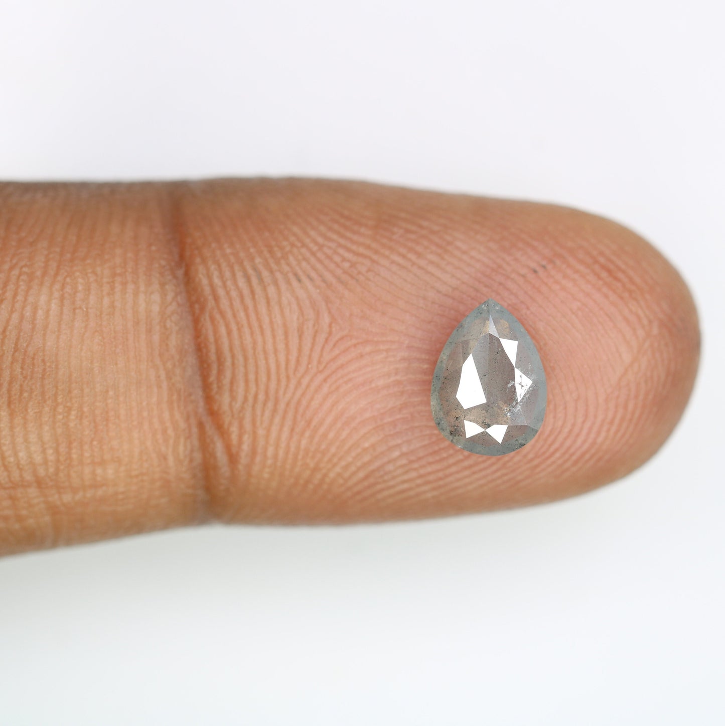 Pear Salt and Pepper Diamond Engagement Ring for Gold Ring | Unique Rustic Diamond Jewelry | Customizable Gemstone Ring