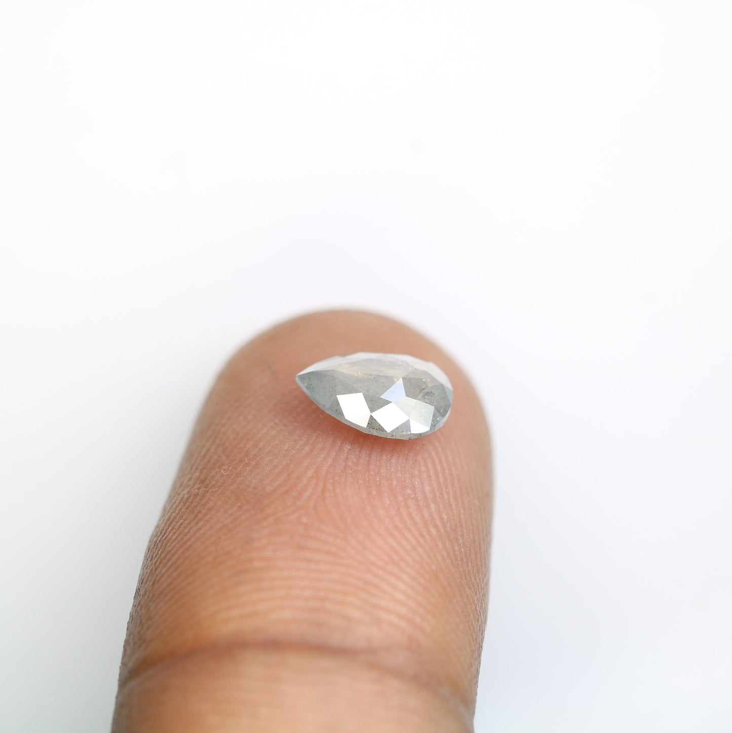 Pear Salt and Pepper Diamond Engagement Ring for Gold Ring | Unique Rustic Diamond Jewelry | Customizable Gemstone Ring
