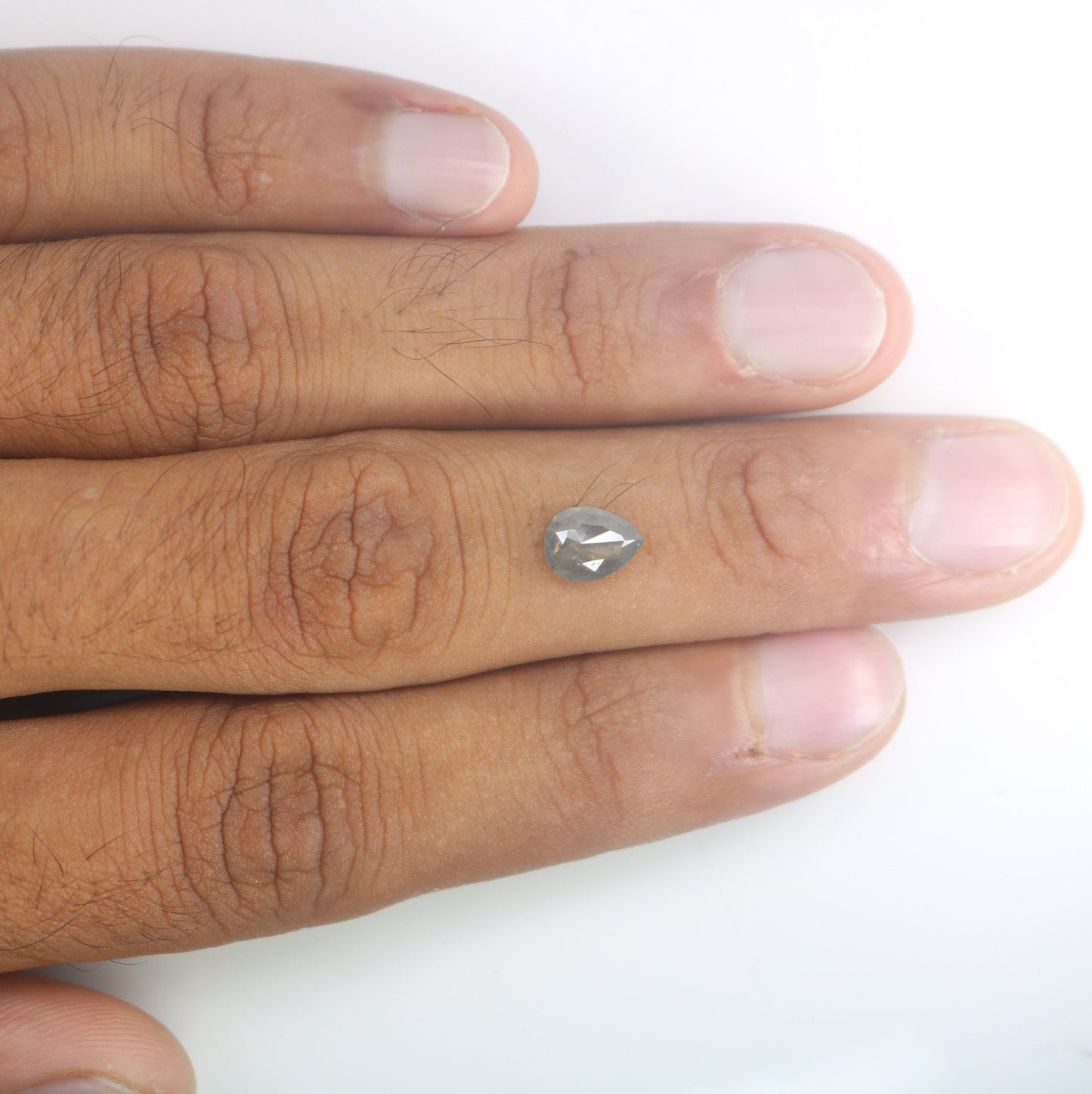 Pear Salt and Pepper Diamond Engagement Ring for Gold Ring | Unique Rustic Diamond Jewelry | Customizable Gemstone Ring