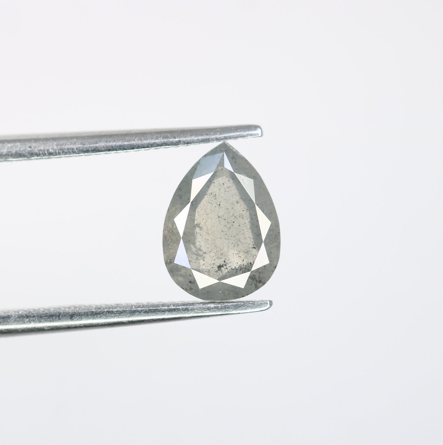 Pear Salt and Pepper Diamond Engagement Ring for Gold Ring | Unique Rustic Diamond Jewelry | Customizable Gemstone Ring