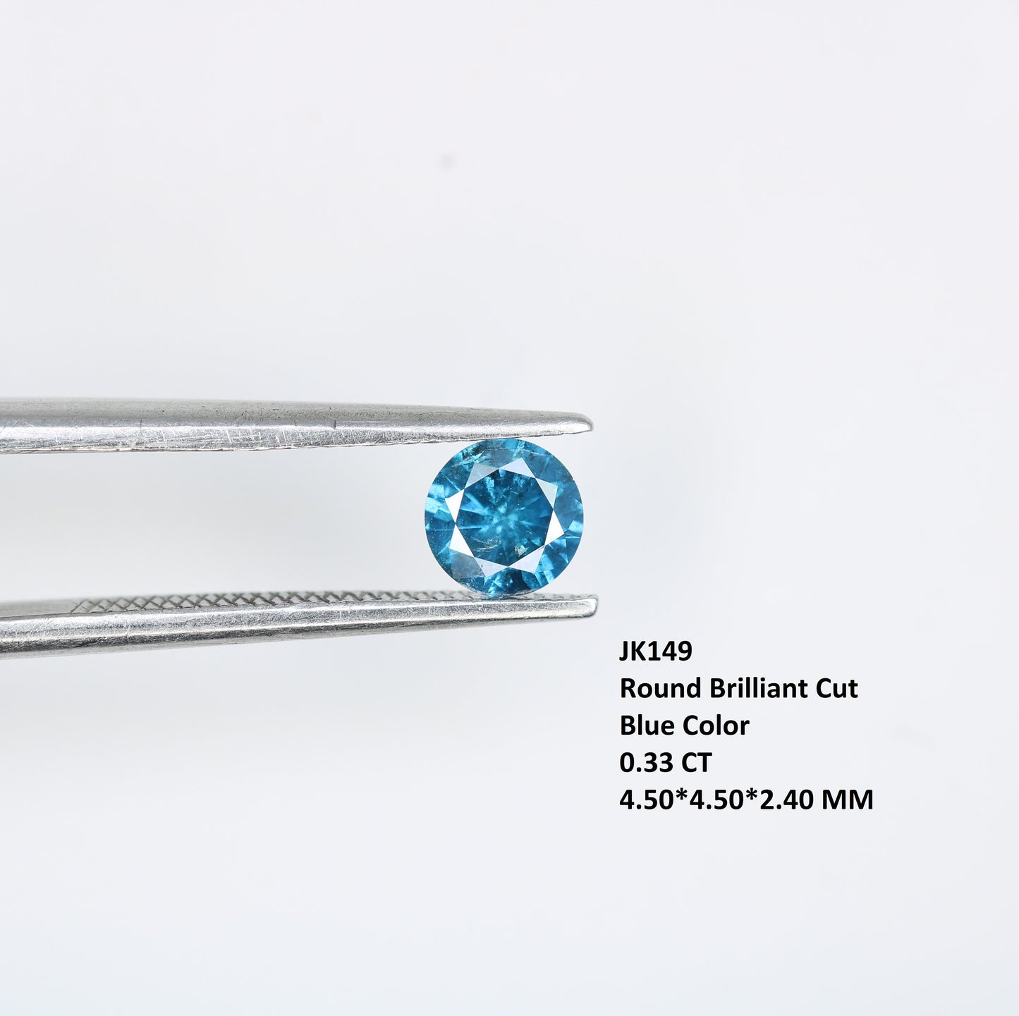 0.33 CT Loose Natural Round Brilliant Blue Diamond for Engagement Rings and Jewelry | Wholesale Pricing