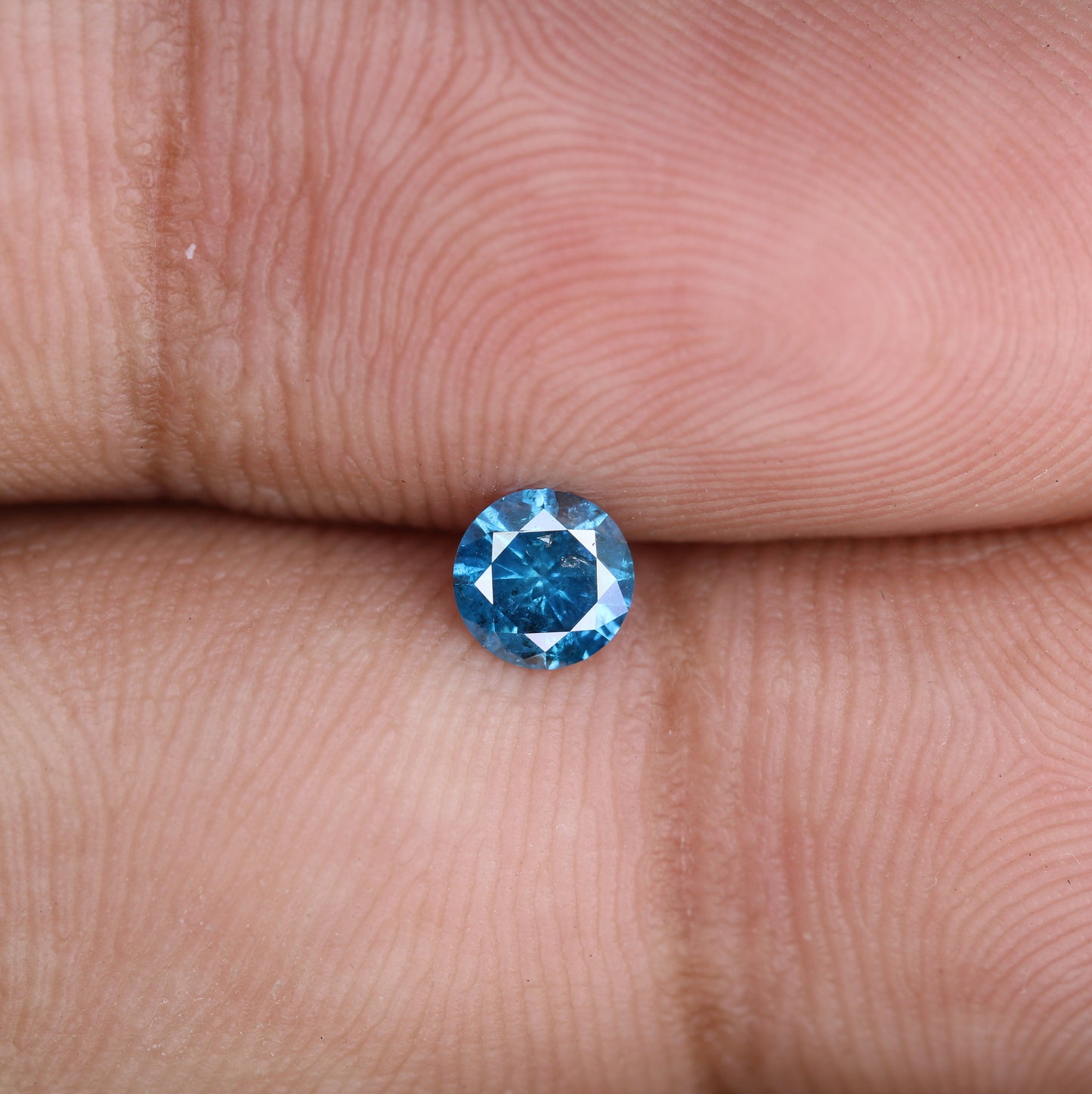 0.33 CT Loose Natural Round Brilliant Blue Diamond for Engagement Rings and Jewelry | Wholesale Pricing