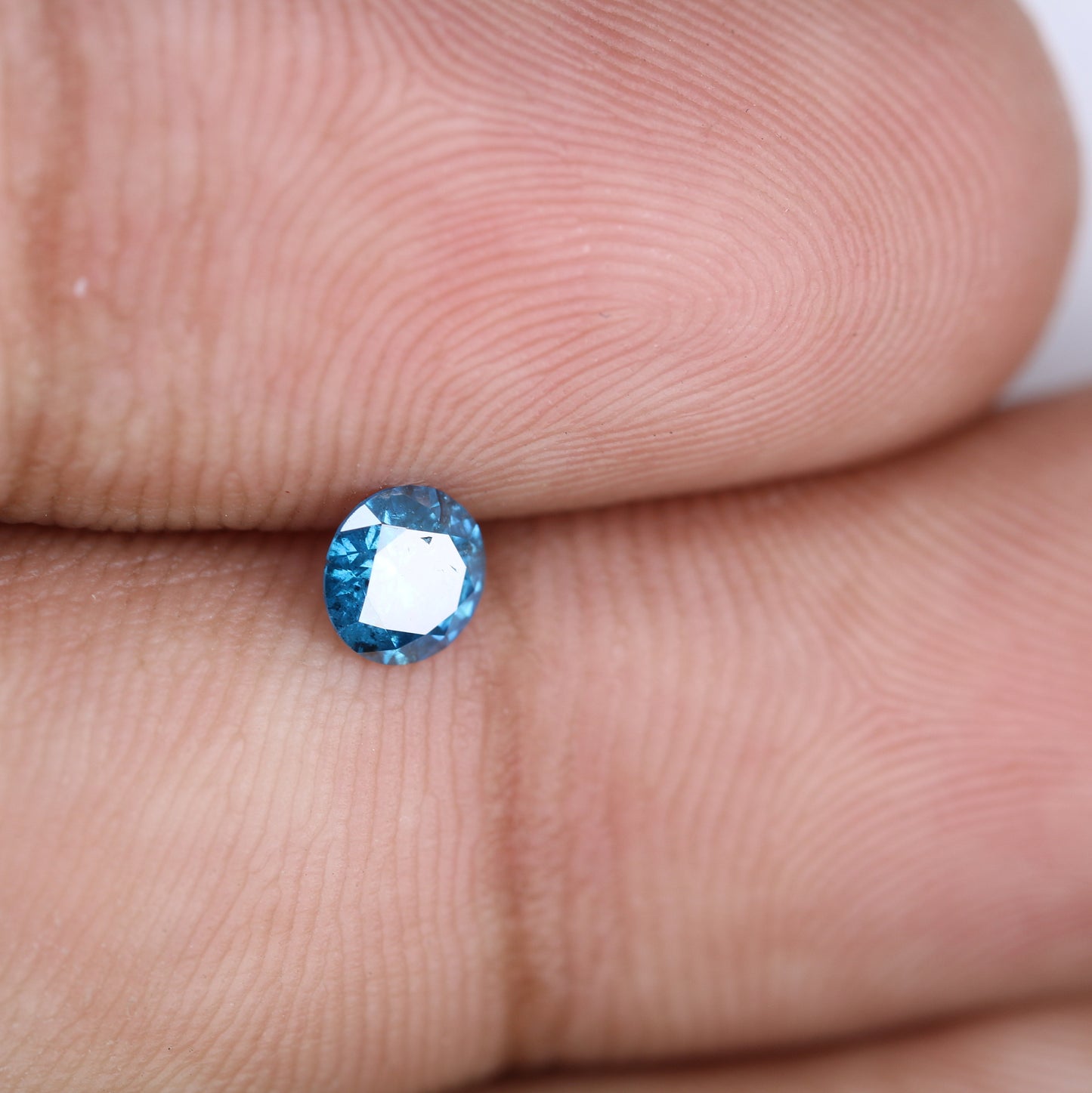 0.33 CT Loose Natural Round Brilliant Blue Diamond for Engagement Rings and Jewelry | Wholesale Pricing