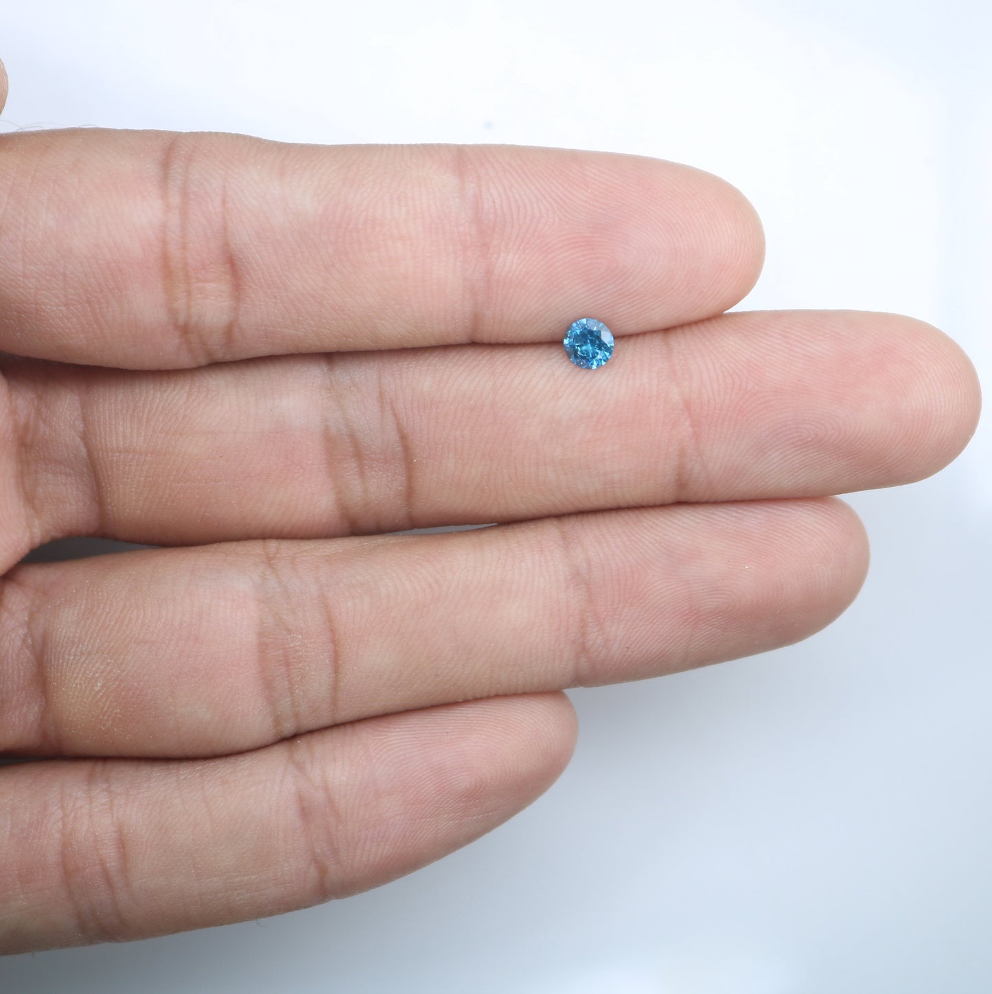 0.33 CT Loose Natural Round Brilliant Blue Diamond for Engagement Rings and Jewelry | Wholesale Pricing