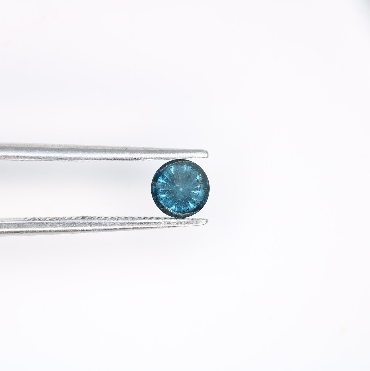 0.46 CT Round Brilliant Blue Diamond for Engagement Rings | Ideal for Gold Ring Settings