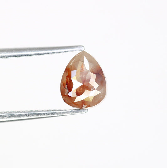 1 CT Rose Cut Pear Shape Diamond Engagement Ring | Unique Gold Ring | Natural Diamond Jewelry