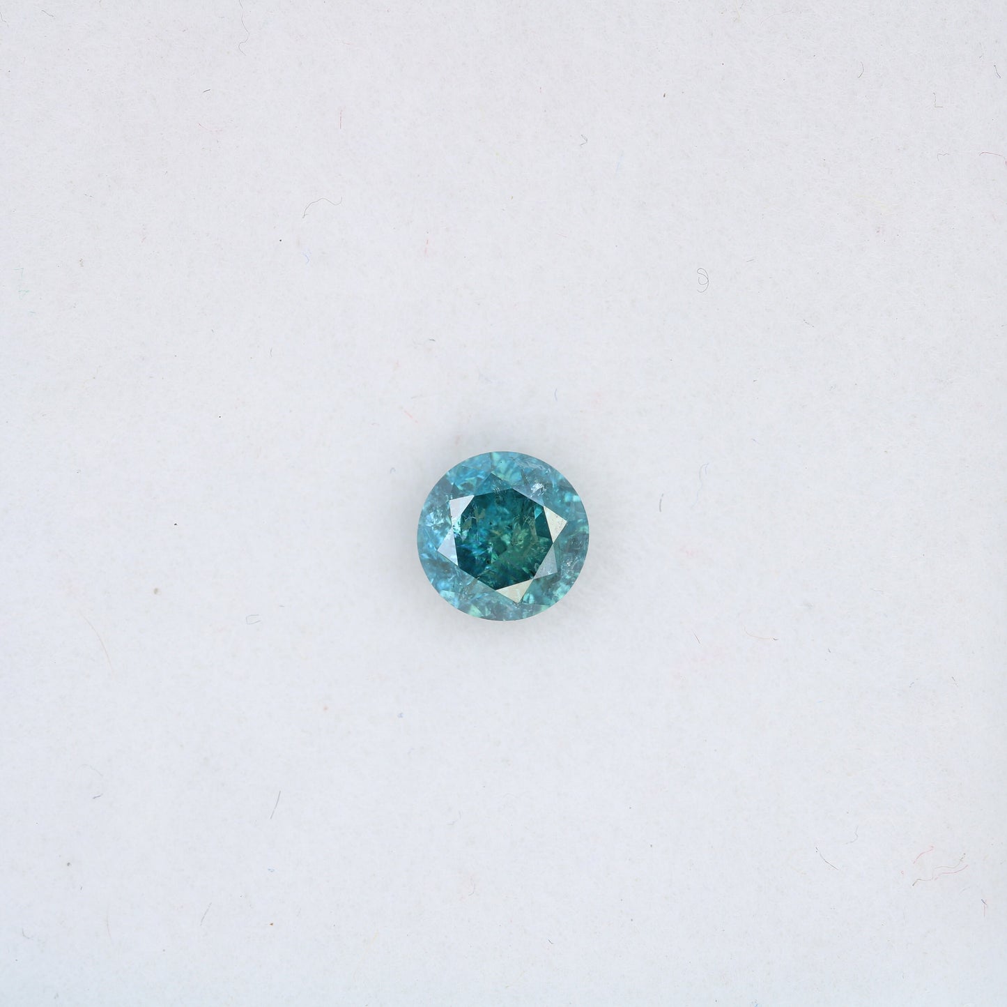 0.46 CT Blue Round Brilliant Cut Diamond for Engagement Rings | Ideal for Gold Ring Settings