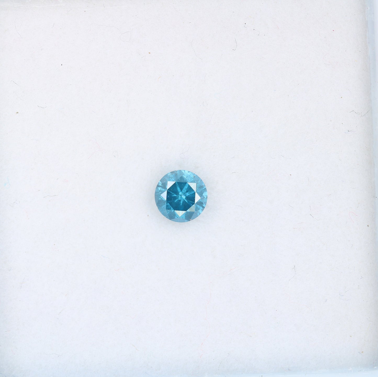0.40 CT Loose Round Blue Diamond for Engagement Rings | Ideal for Gold Ring Settings | Natural Brilliant Cut