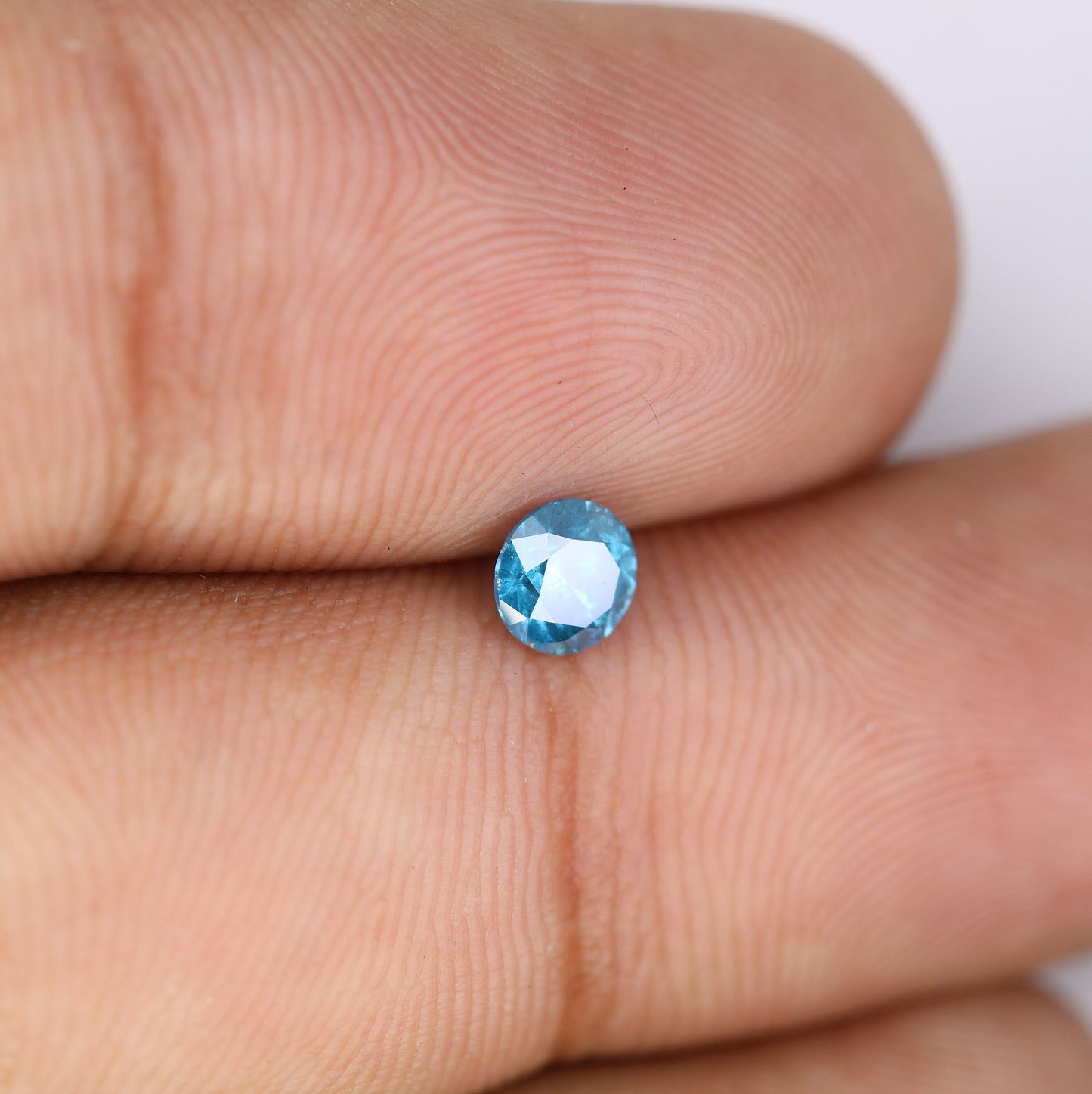 0.40 CT Loose Round Blue Diamond for Engagement Rings | Ideal for Gold Ring Settings | Natural Brilliant Cut