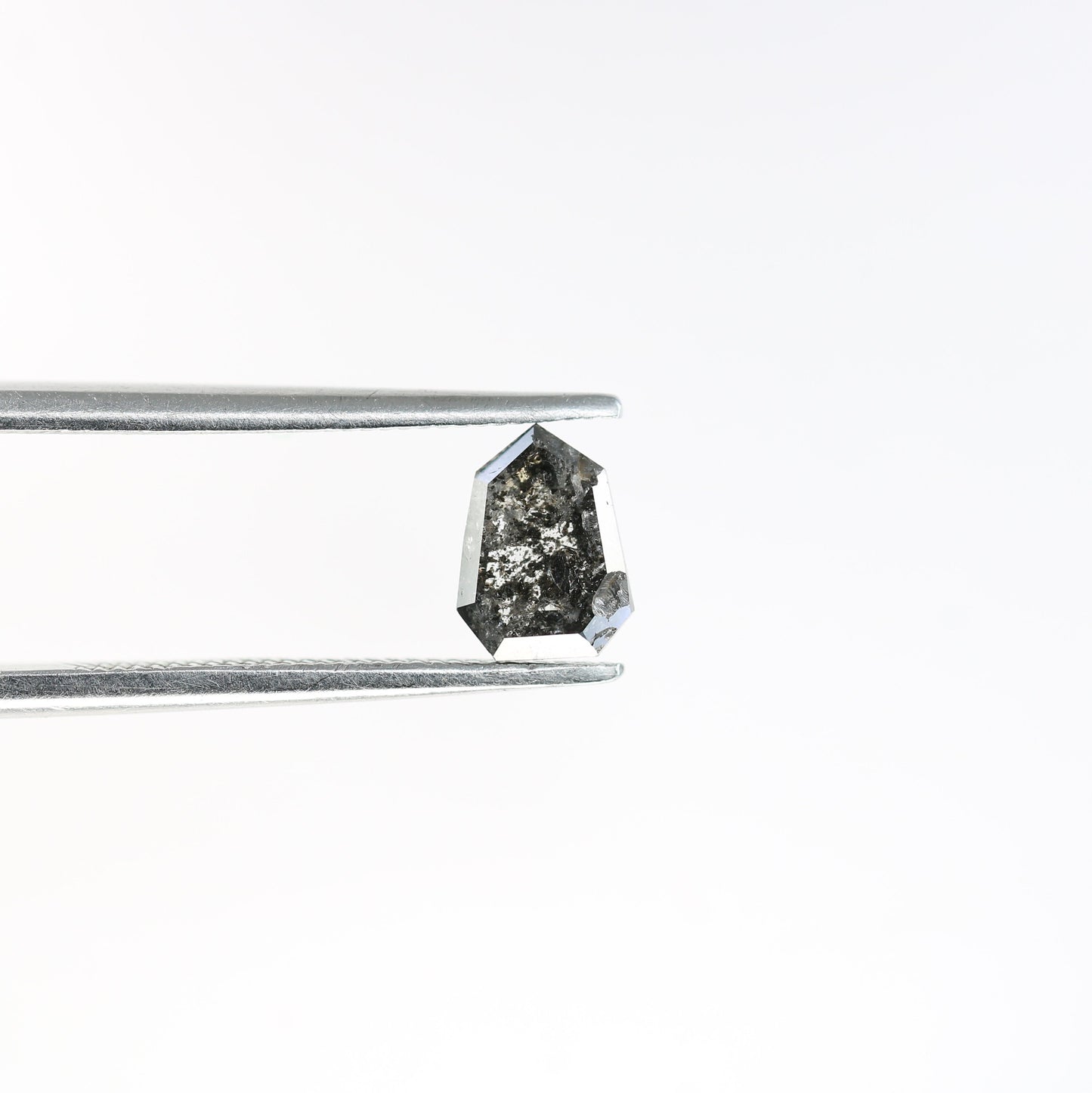 0.59 CT Natural Prism Cut Salt and Pepper Diamond For handmade necklace pendant Black/Grey crystal Diamond For Engagement Ring Gift for Her