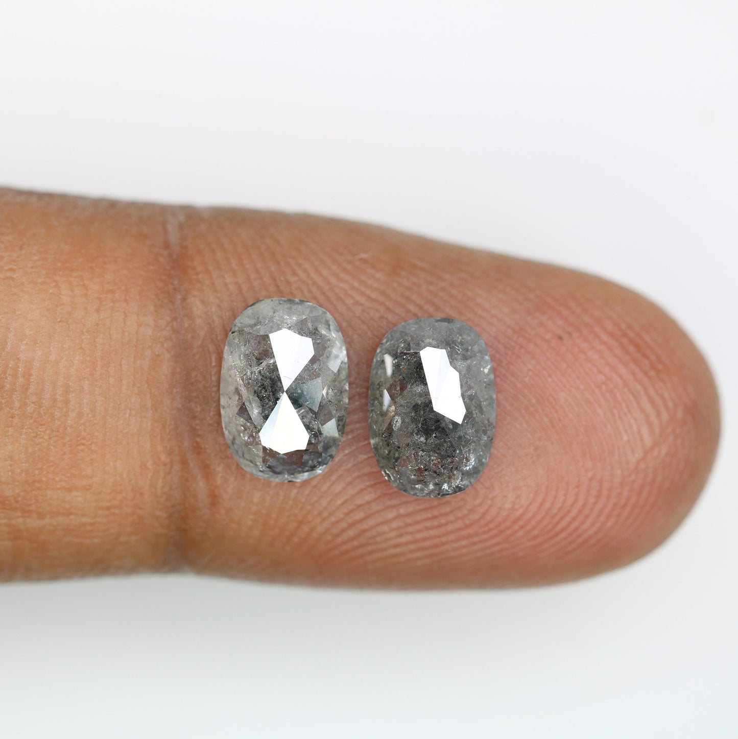 2.52 CT Loose Pair Salt and Pepper Diamond, Natural Loose Diamond, Fancy Diamond for Wedding Ring & Earring, jewelry gift for women Diamonds