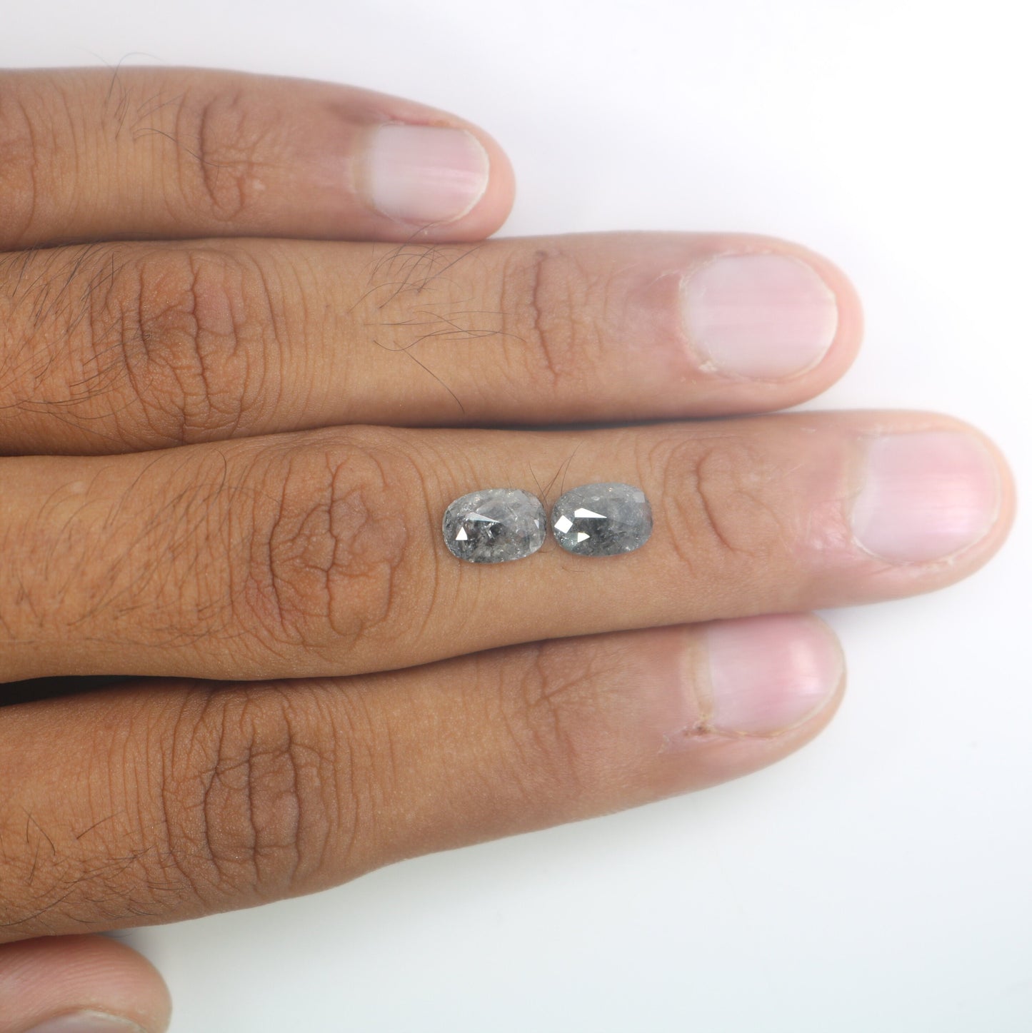 2.52 CT Loose Pair Salt and Pepper Diamond, Natural Loose Diamond, Fancy Diamond for Wedding Ring & Earring, jewelry gift for women Diamonds