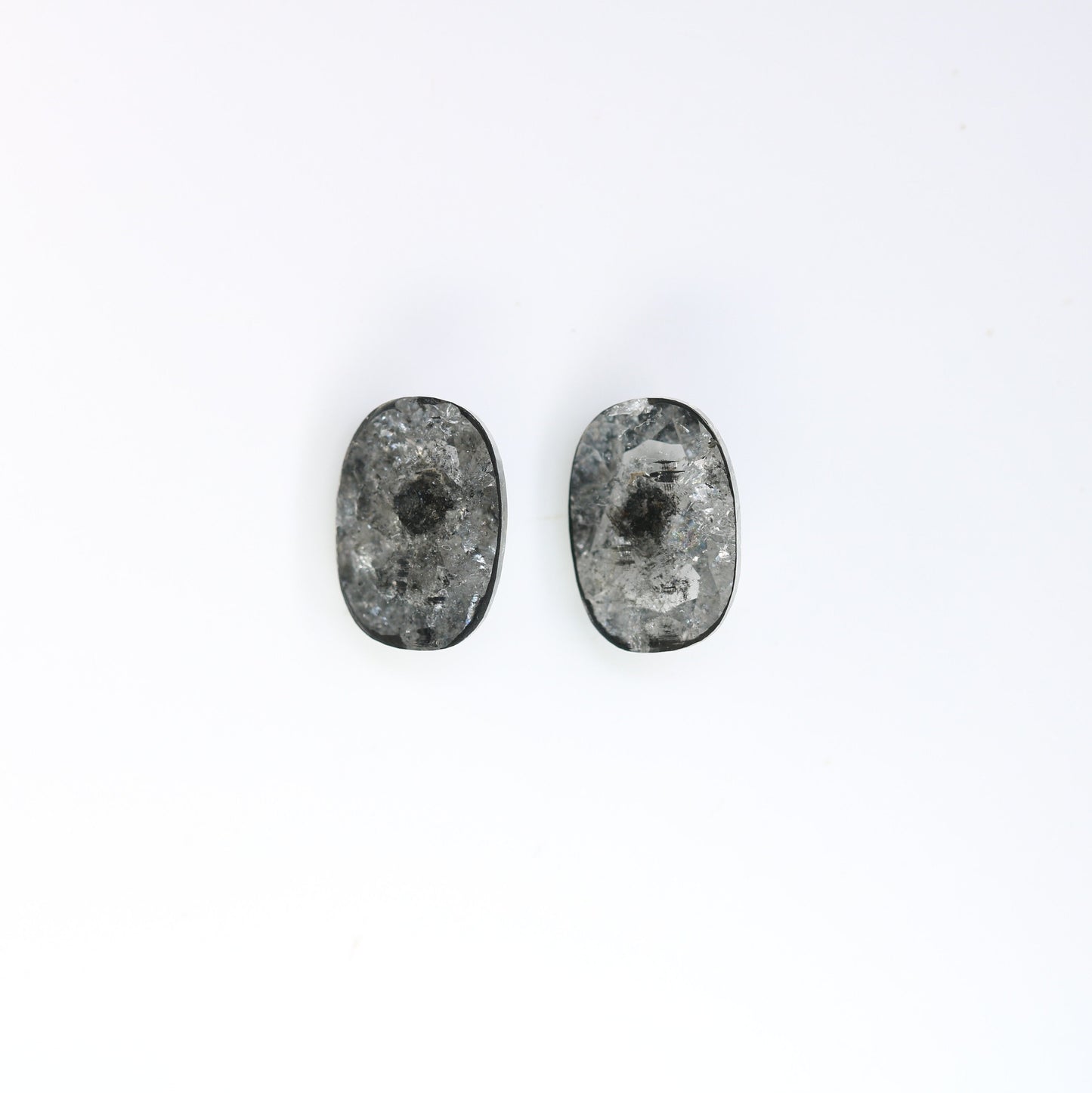2.52 CT Loose Pair Salt and Pepper Diamond, Natural Loose Diamond, Fancy Diamond for Wedding Ring & Earring, jewelry gift for women Diamonds