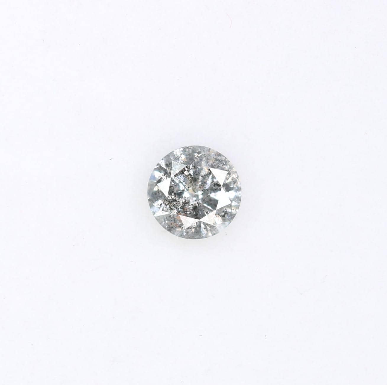 0.34 CT Round Cut Loose Salt and Pepper Diamond | Natural Ethical Gem | Ideal for Engagement, Anniversary, or Promise Jewelry | Vintage Gift