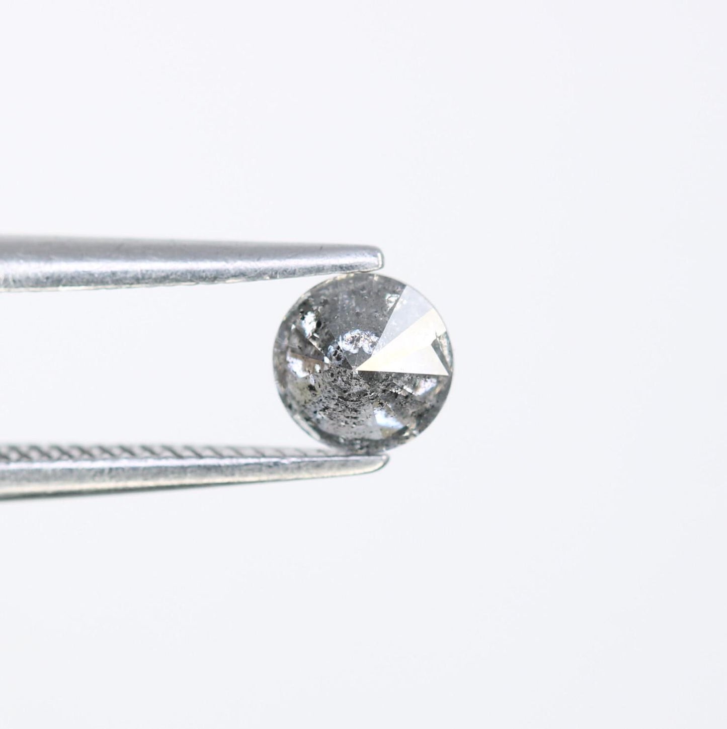 0.42 CT Salt and Pepper Round Cut Loose Diamond | Natural Perfect for Engagement, Anniversary, or Jewelry | Holidays & Special Occasions