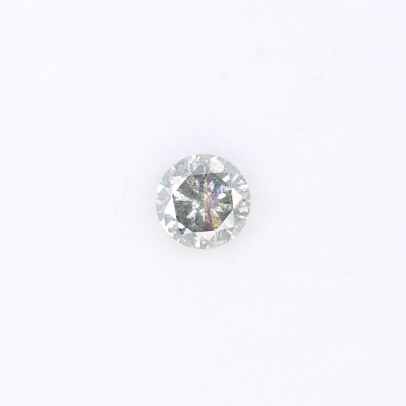0.37 CT Loose Salt and Pepper Round Cut Diamond | Natural Gemstone | Engagement, Anniversary Ring | Unique Jewelry Gift | Mother's Day