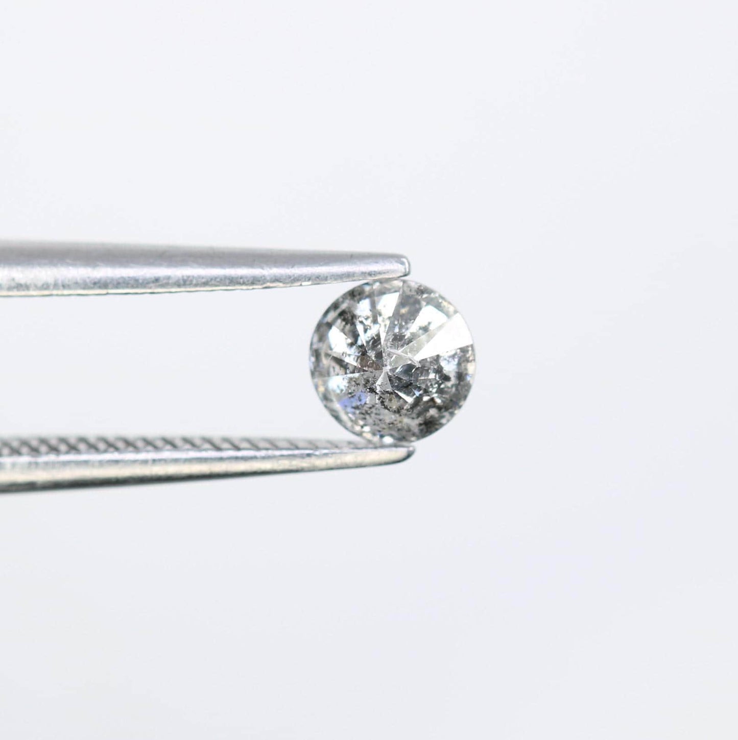 0.36 CT Loose Round Cut Salt and Pepper Diamond | Ethical Gem | Perfect for Engagement, Anniversary, or Promise Ring | Unique Vintage Gift