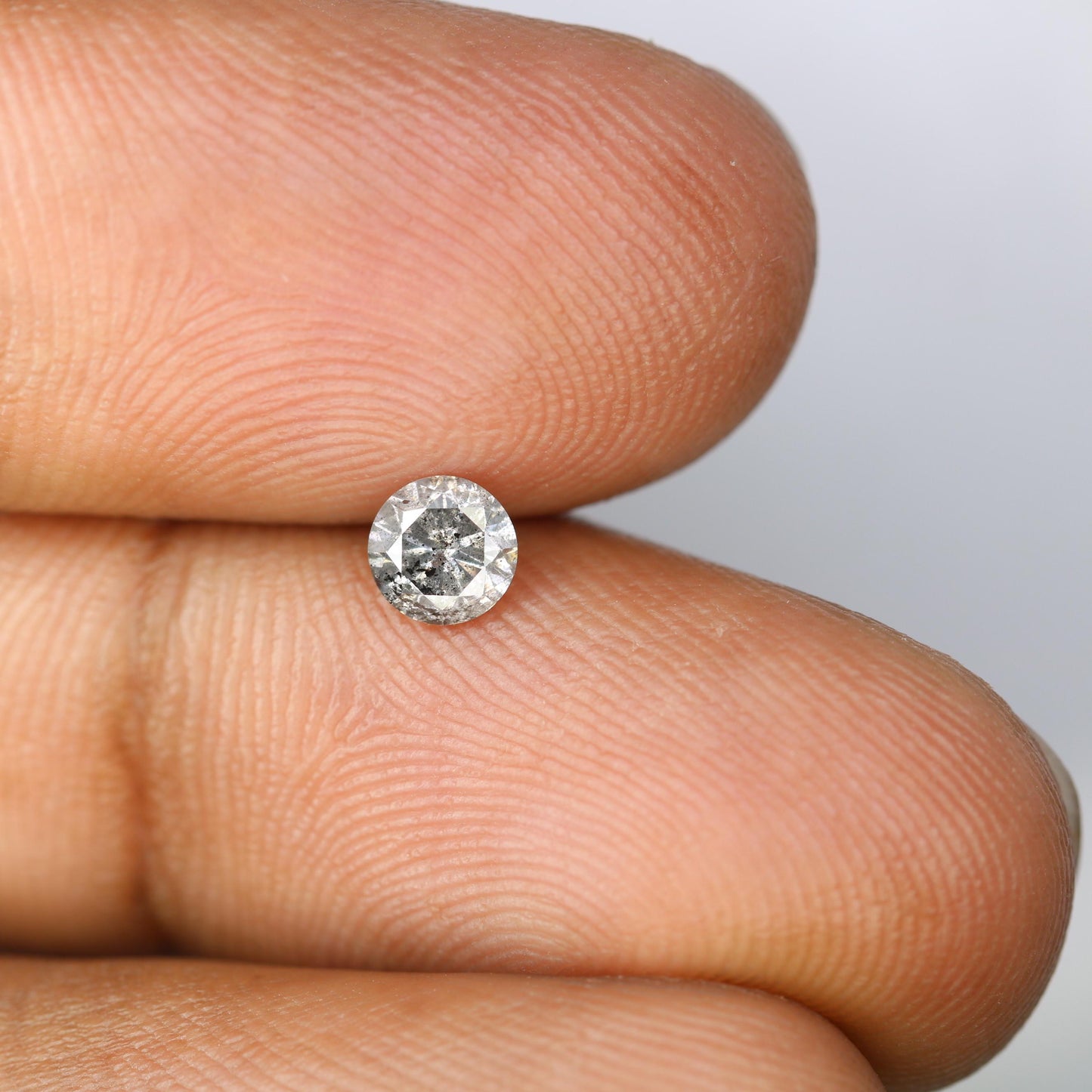 0.40 CT Loose Salt and Pepper Round Cut Diamond | Engagement, Anniversary, or Promise Ring | Unique Jewelry Gift | Trending Holiday Gift