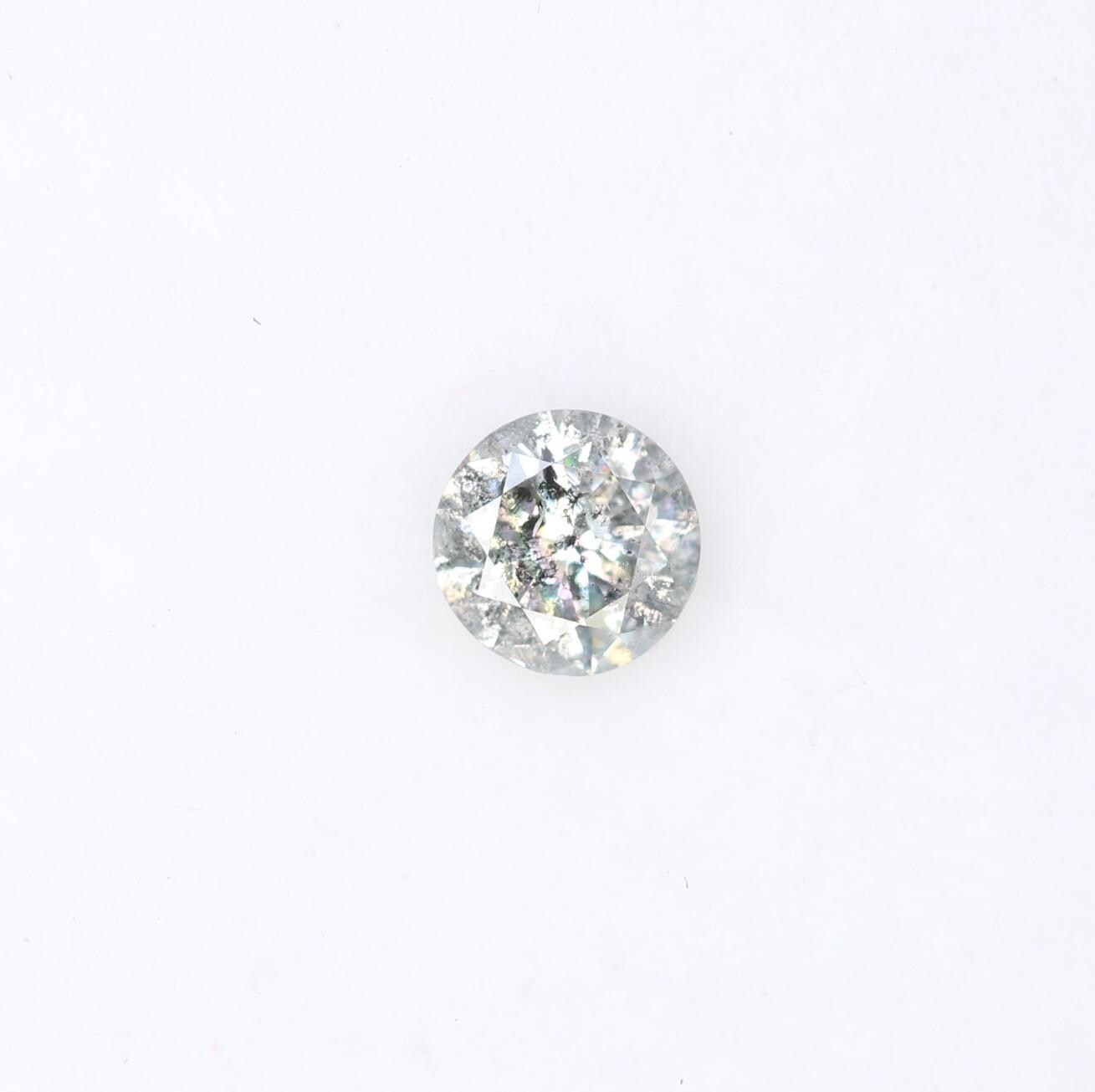 0.36 CT Loose Round Cut Salt and Pepper Diamond | Ethical Gem | Perfect for Engagement, Anniversary, or Promise Ring | Unique Vintage Gift