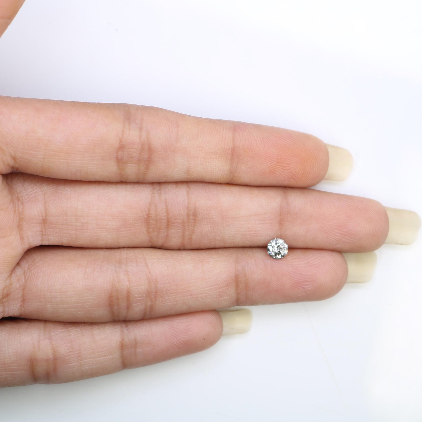 0.36 CT Loose Round Cut Salt and Pepper Diamond | Ethical Gem | Perfect for Engagement, Anniversary, or Promise Ring | Unique Vintage Gift