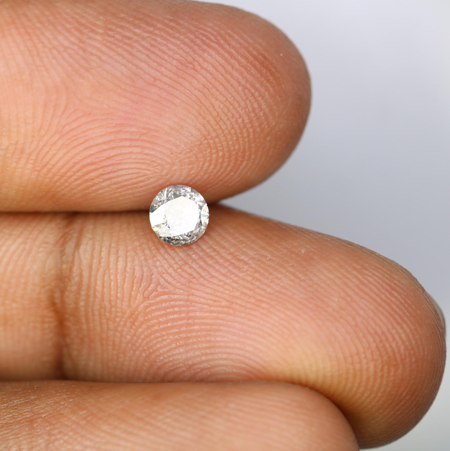 0.40 CT Loose Salt and Pepper Round Cut Diamond | Engagement, Anniversary, or Promise Ring | Unique Jewelry Gift | Trending Holiday Gift