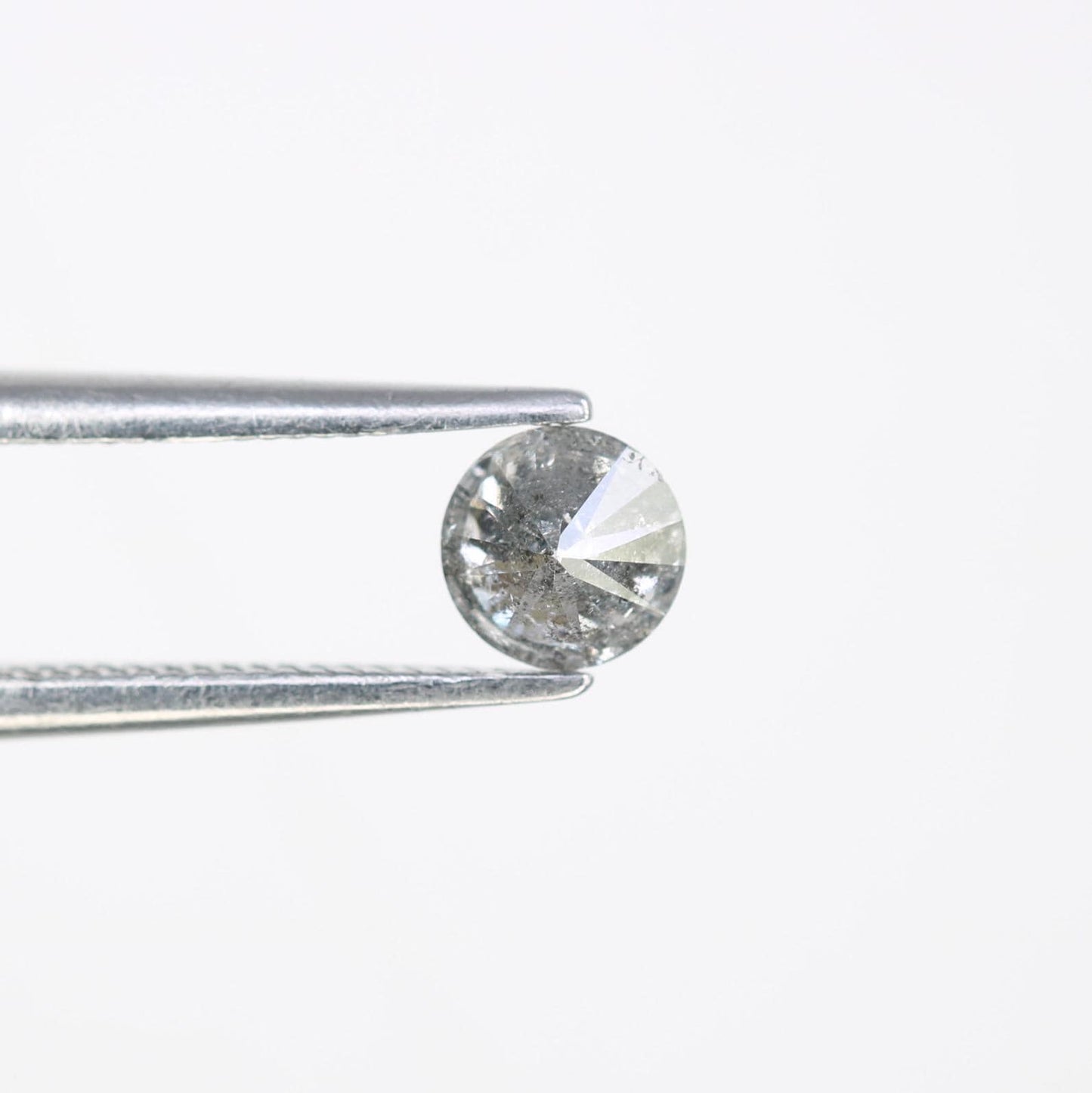 0.39 CT Raw Round Cut Salt and Pepper Diamond | Unique Natural Gem | Perfect for Custom Jewelry | Ideal for Memorable Gifts and Celebrations