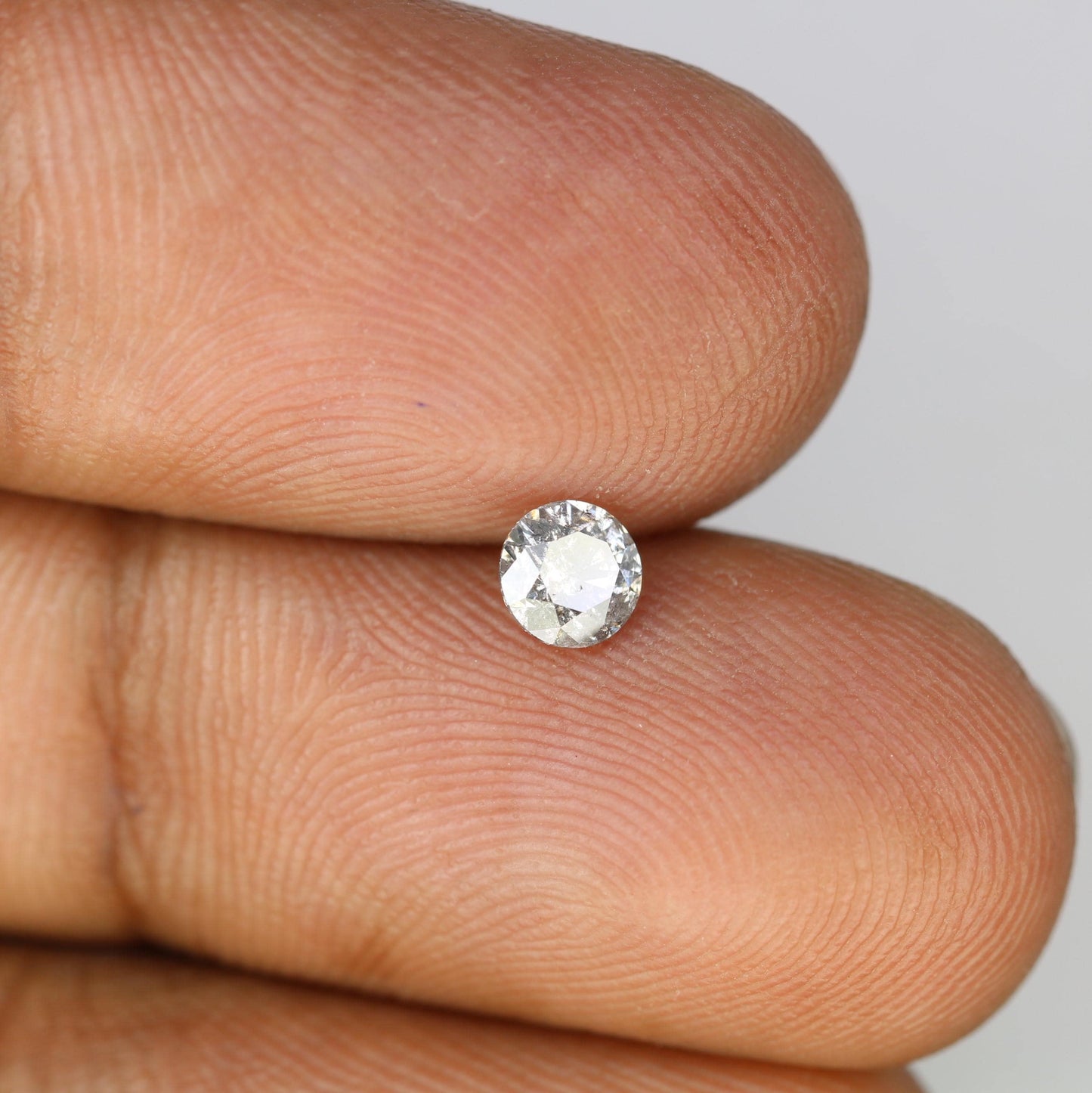 0.39 CT Raw Round Cut Salt and Pepper Diamond | Unique Natural Gem | Perfect for Custom Jewelry | Ideal for Memorable Gifts and Celebrations