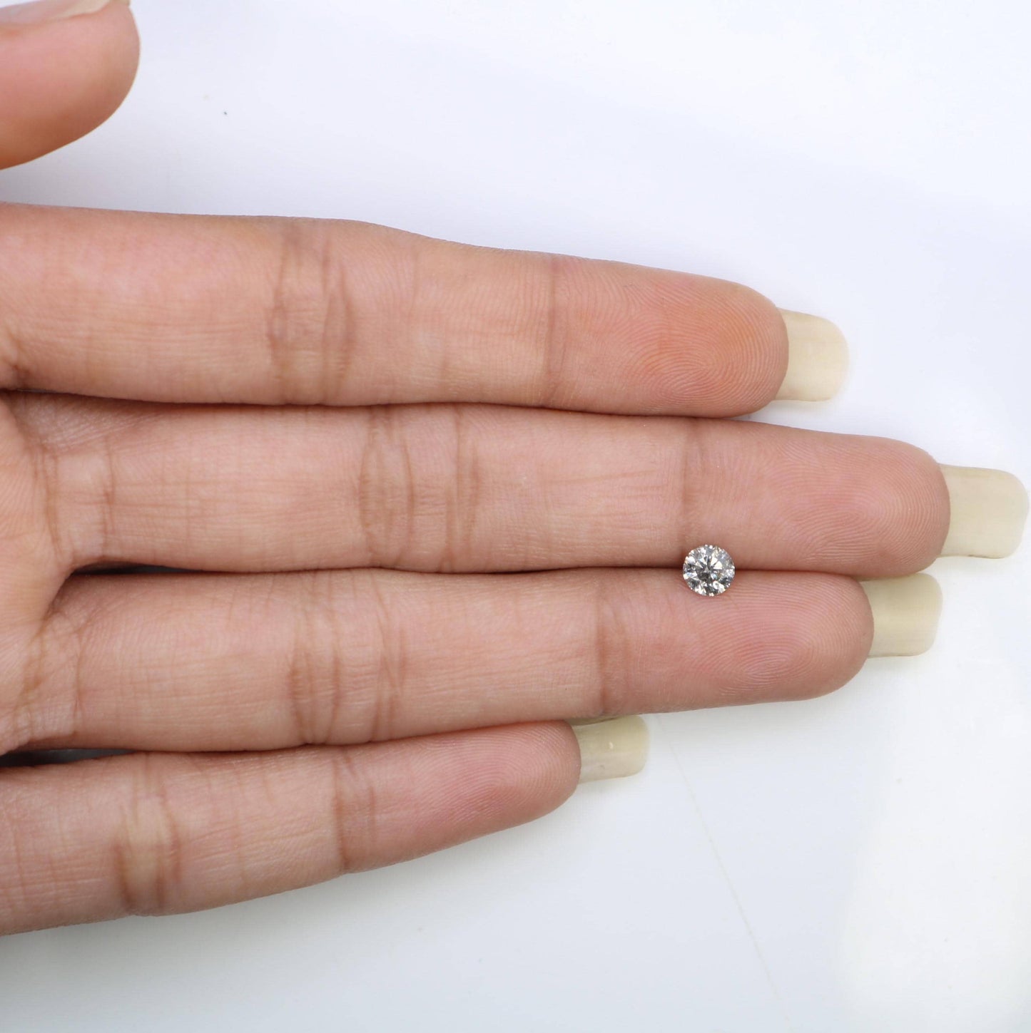 0.39 CT Raw Round Cut Salt and Pepper Diamond | Unique Natural Gem | Perfect for Custom Jewelry | Ideal for Memorable Gifts and Celebrations