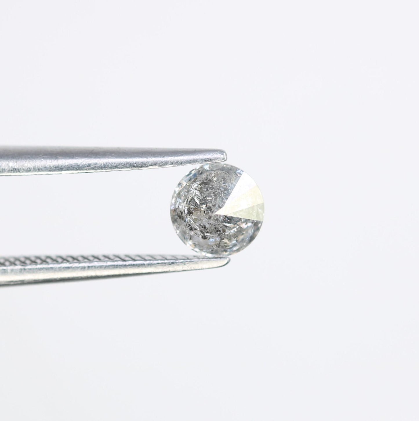 0.40 CT Round Cut Salt and Pepper Diamond | Unique Gemstone | Perfect for Custom Rings | Ideal for Weddings and Thoughtful Gifts