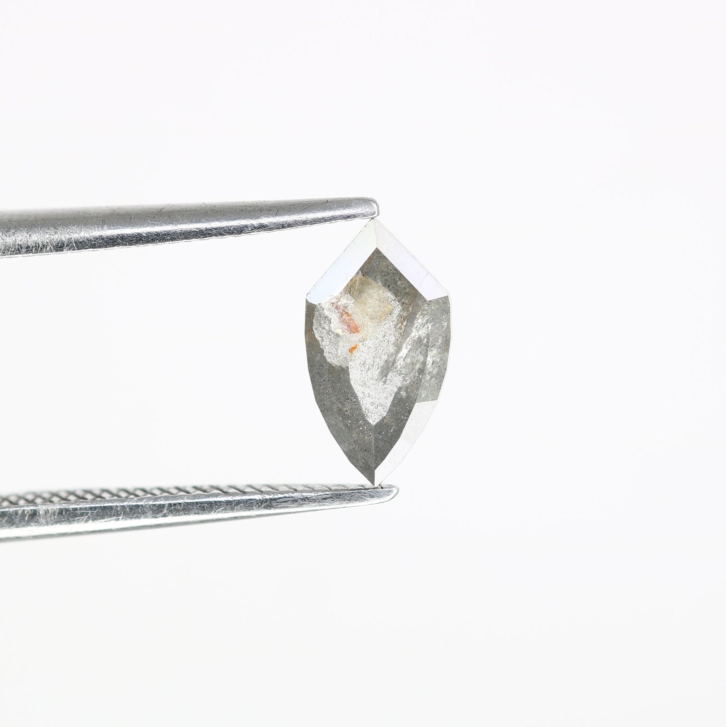 0.71 CT Shield-Shaped Salt and Pepper Diamond | Loose Grey Natural Gem | Earth-Mined Rose Cut | Perfect Christmas Gift for Anniversary Rings
