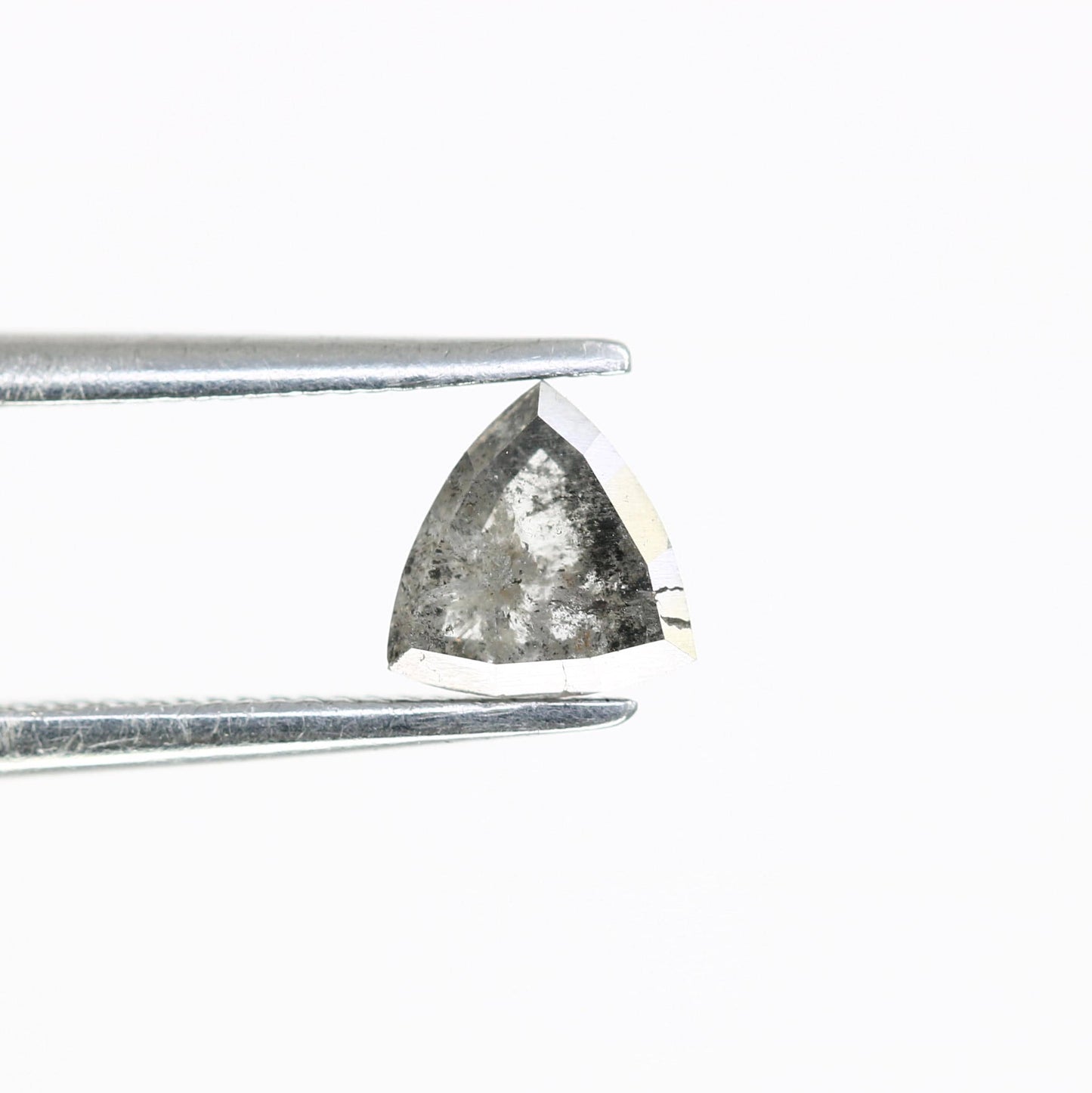 0.58 CT Triangle Salt and Pepper Diamond | Loose Grey Natural Stone | Earth-Mined Gem | Perfect Unique Gift for Jewelry Lovers