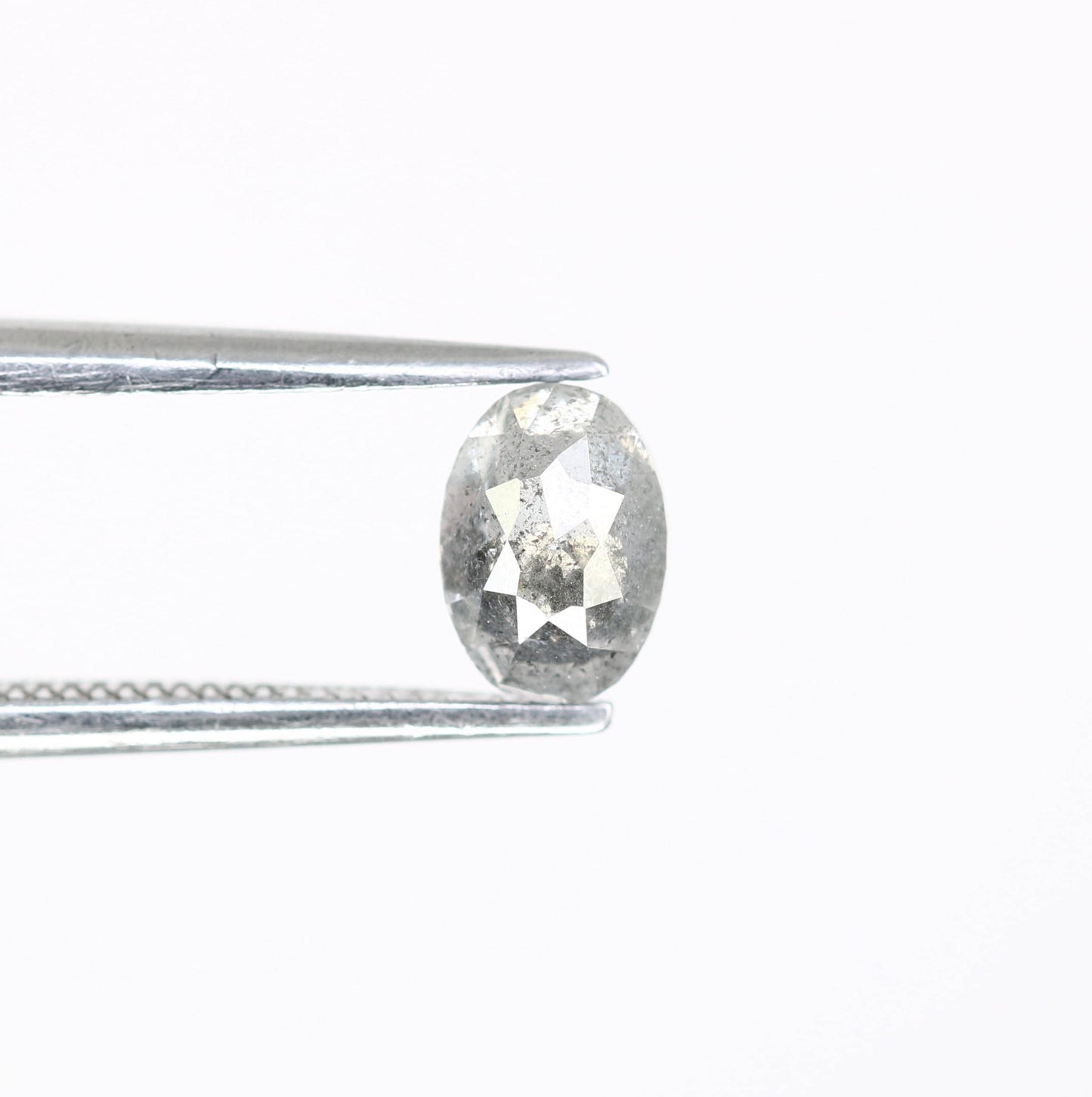 0.72 CT Oval Diamond | Loose Natural Salt and Pepper Gem | Ethically Sourced Grey Stone | Ideal for Unique Engagement Rings Artisan Jewelry