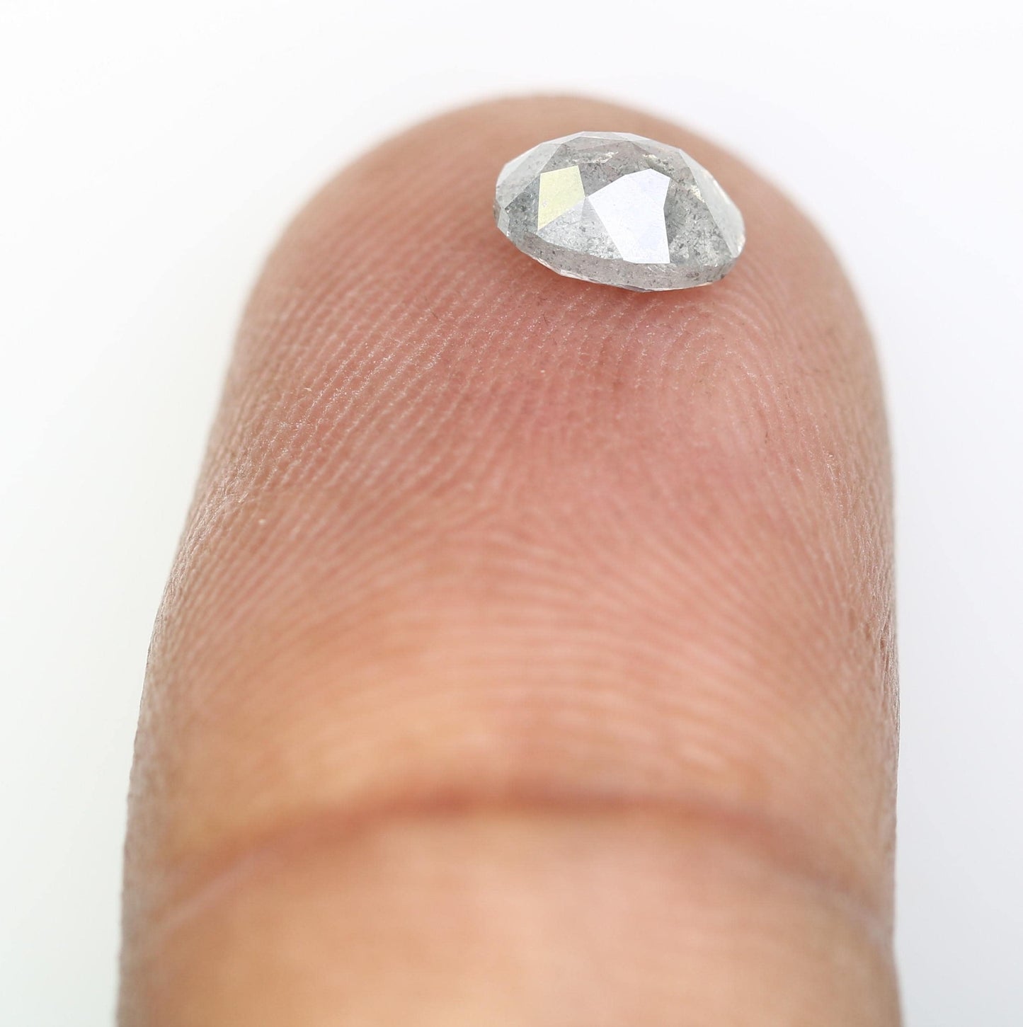 0.72 CT Oval Diamond | Loose Natural Salt and Pepper Gem | Ethically Sourced Grey Stone | Ideal for Unique Engagement Rings Artisan Jewelry