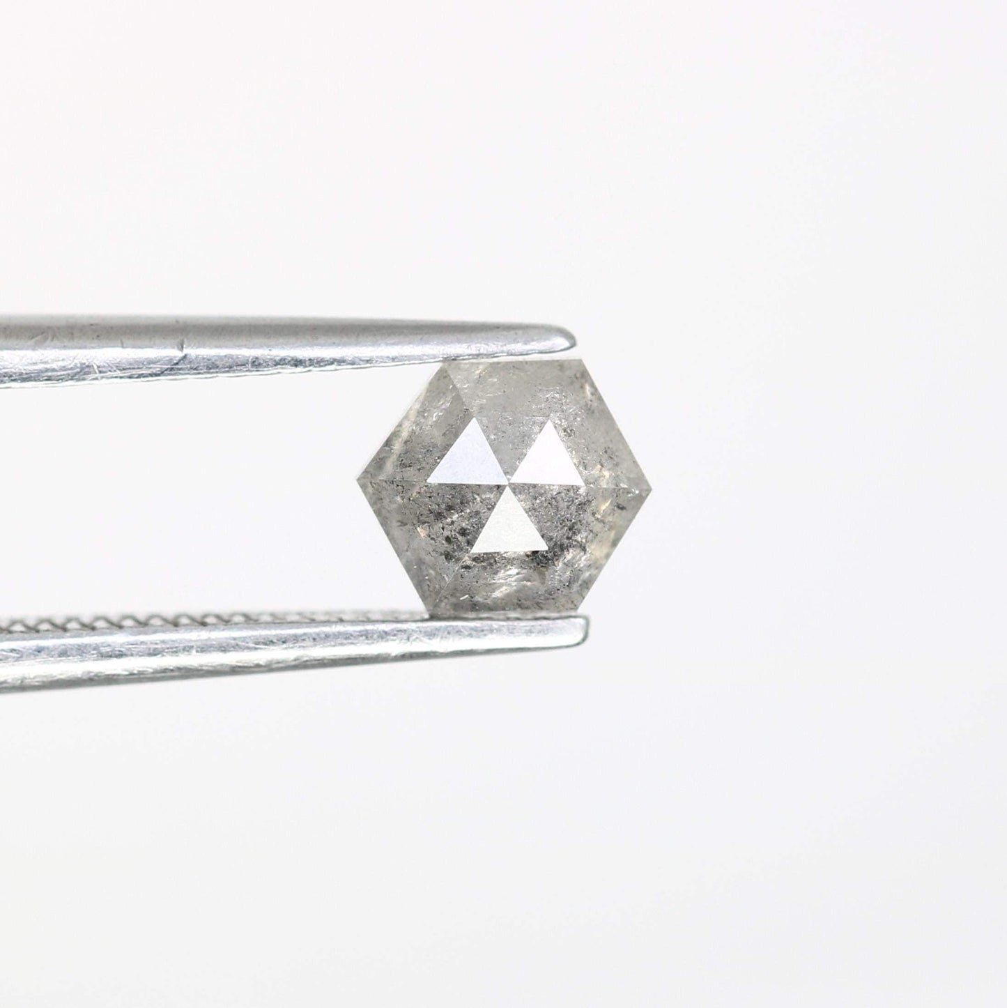 0.73 CT Unique Octagon Salt and Pepper Diamond | Natural Grey Loose Gemstone | Perfect for Custom Jewelry and Engagement Rings