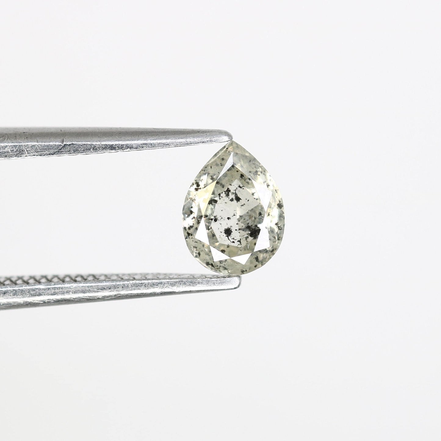 Pear Shape Salt and Pepper Diamond | Loose Natural Gemstone | Sourced Earth-Mined Stone | Ideal Gift for Engagements and Special Occasions