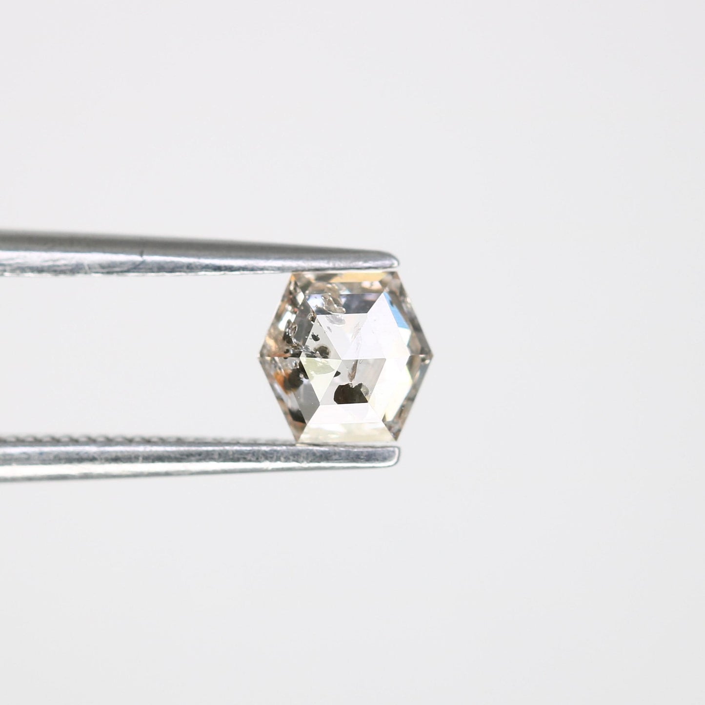 0.52 CT Octagon-Shaped Salt and Pepper Diamond | Loose Natural Grey Gemstone | Unique Earth-Mined Stone for Custom Engagement Rings