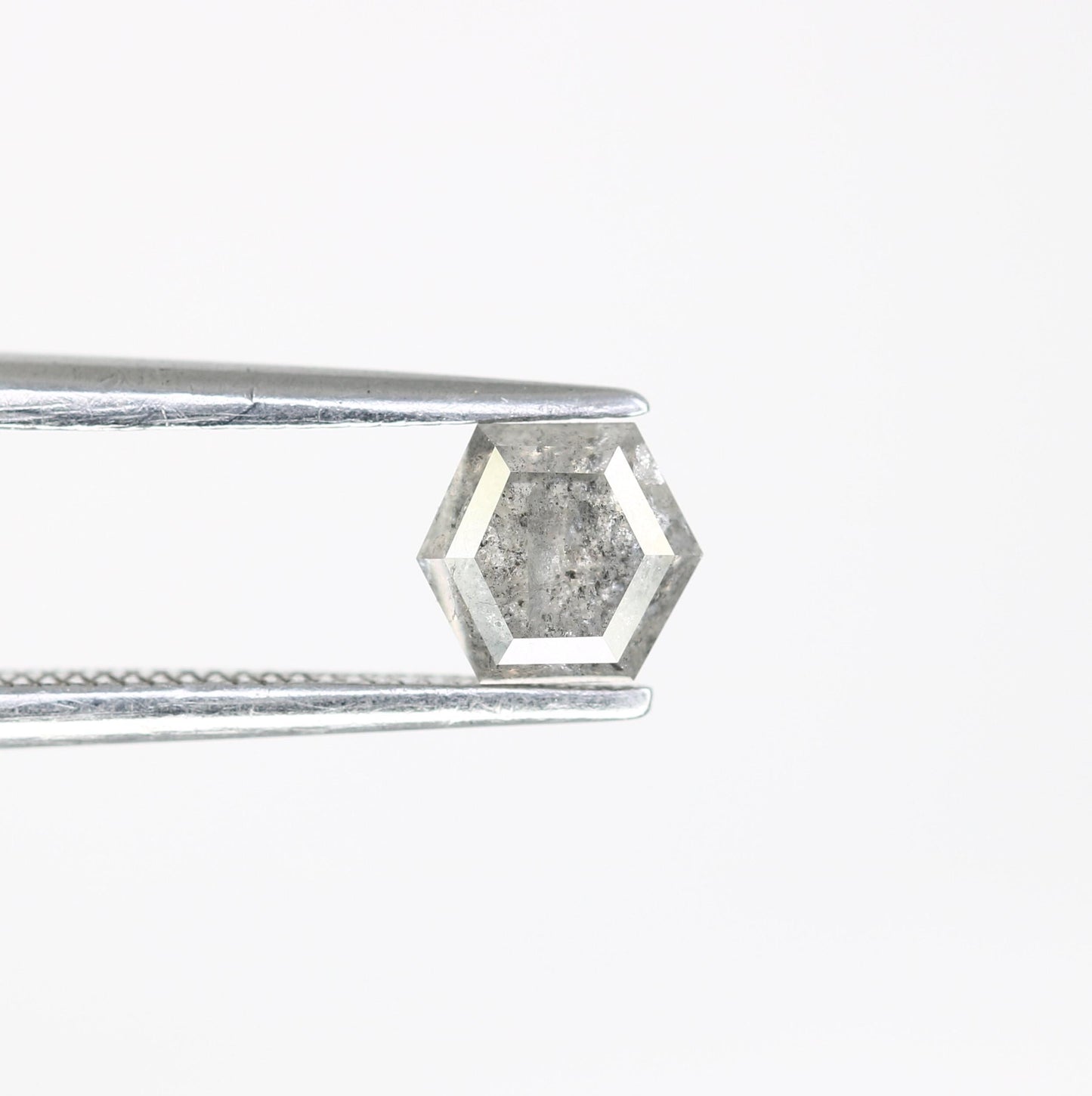 0.73 CT Unique Octagon Salt and Pepper Diamond | Natural Grey Loose Gemstone | Perfect for Custom Jewelry and Engagement Rings