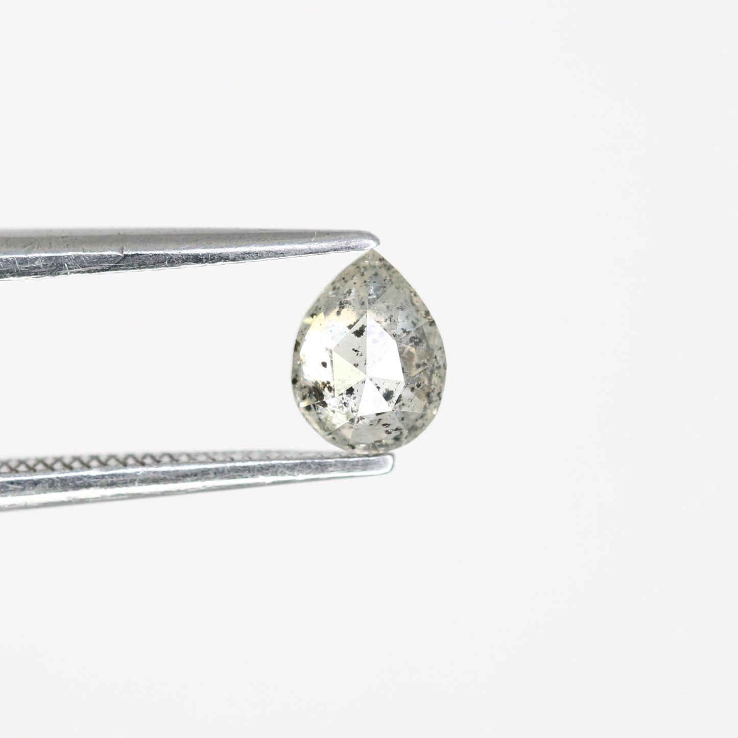 Pear Shape Salt and Pepper Diamond | Loose Natural Gemstone | Sourced Earth-Mined Stone | Ideal Gift for Engagements and Special Occasions