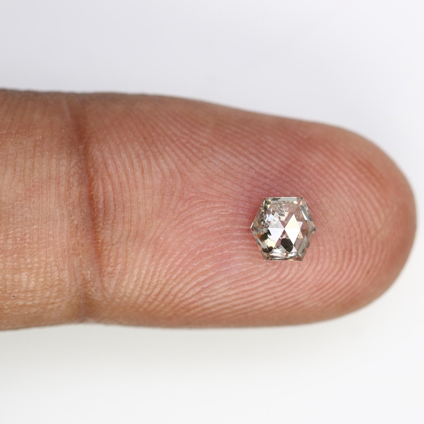 0.52 CT Octagon-Shaped Salt and Pepper Diamond | Loose Natural Grey Gemstone | Unique Earth-Mined Stone for Custom Engagement Rings