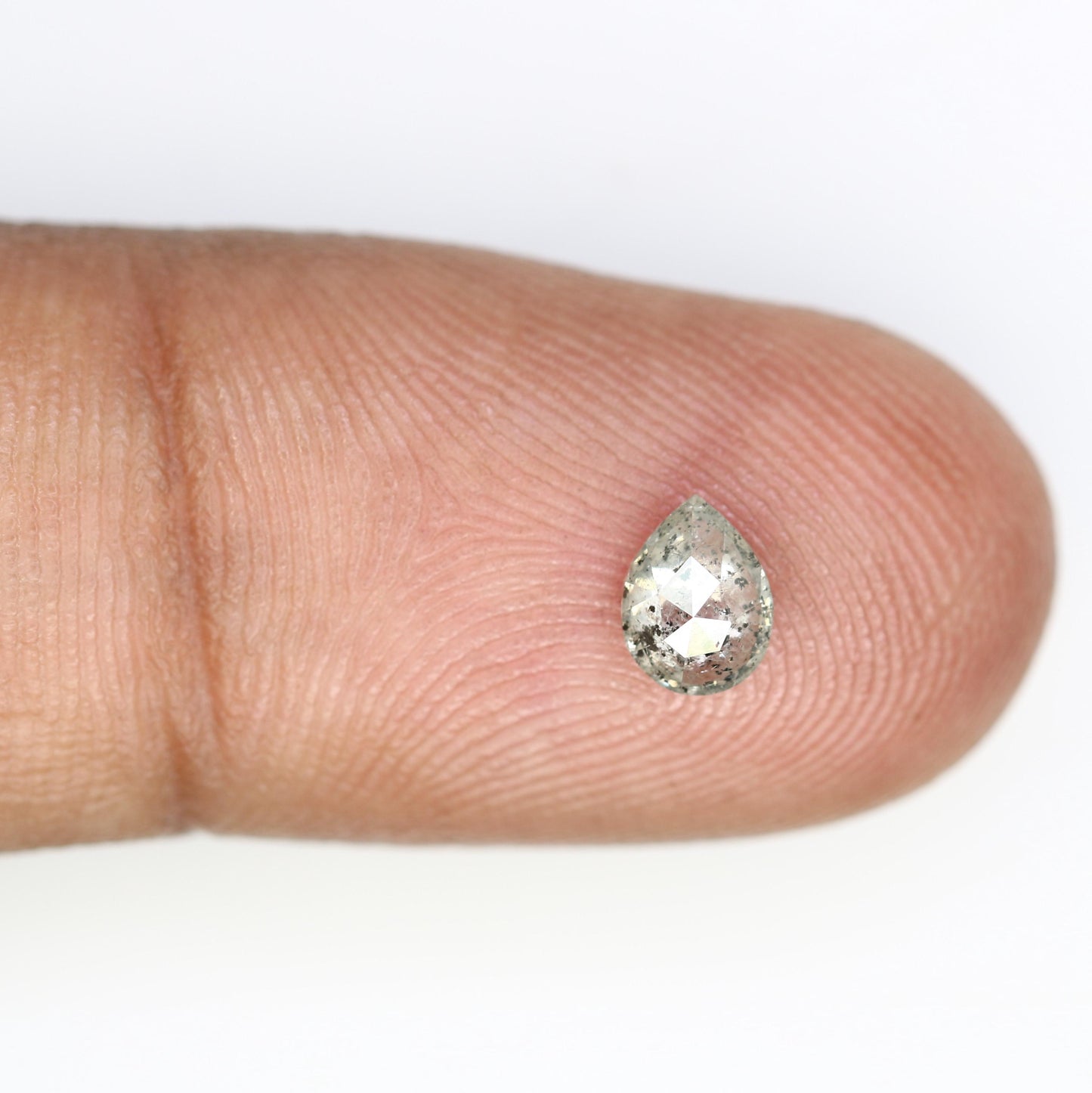 Pear Shape Salt and Pepper Diamond | Loose Natural Gemstone | Sourced Earth-Mined Stone | Ideal Gift for Engagements and Special Occasions