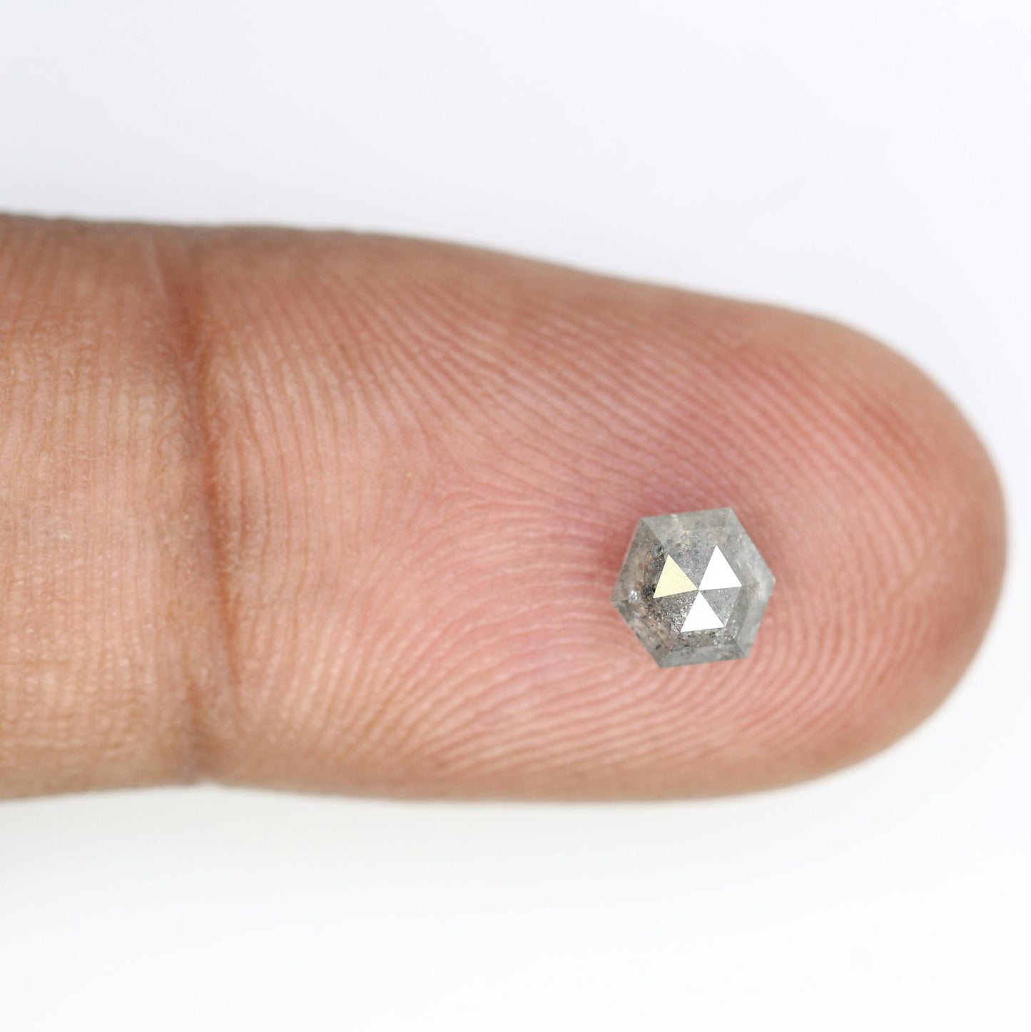 0.73 CT Unique Octagon Salt and Pepper Diamond | Natural Grey Loose Gemstone | Perfect for Custom Jewelry and Engagement Rings