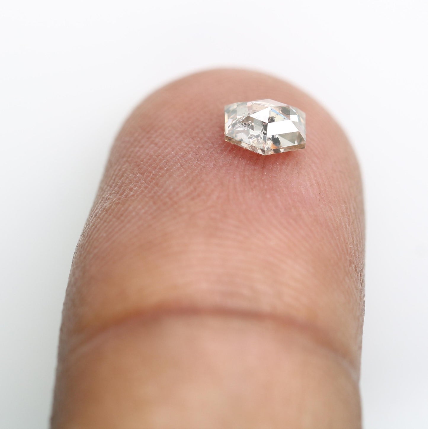 0.52 CT Octagon-Shaped Salt and Pepper Diamond | Loose Natural Grey Gemstone | Unique Earth-Mined Stone for Custom Engagement Rings