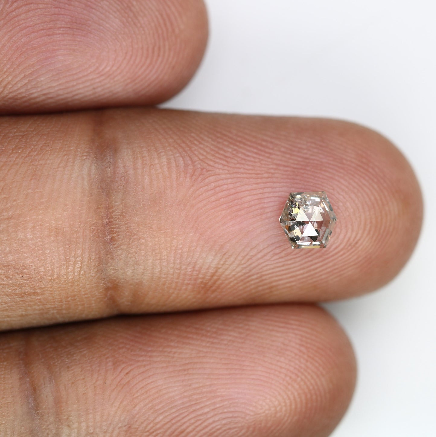 0.52 CT Octagon-Shaped Salt and Pepper Diamond | Loose Natural Grey Gemstone | Unique Earth-Mined Stone for Custom Engagement Rings