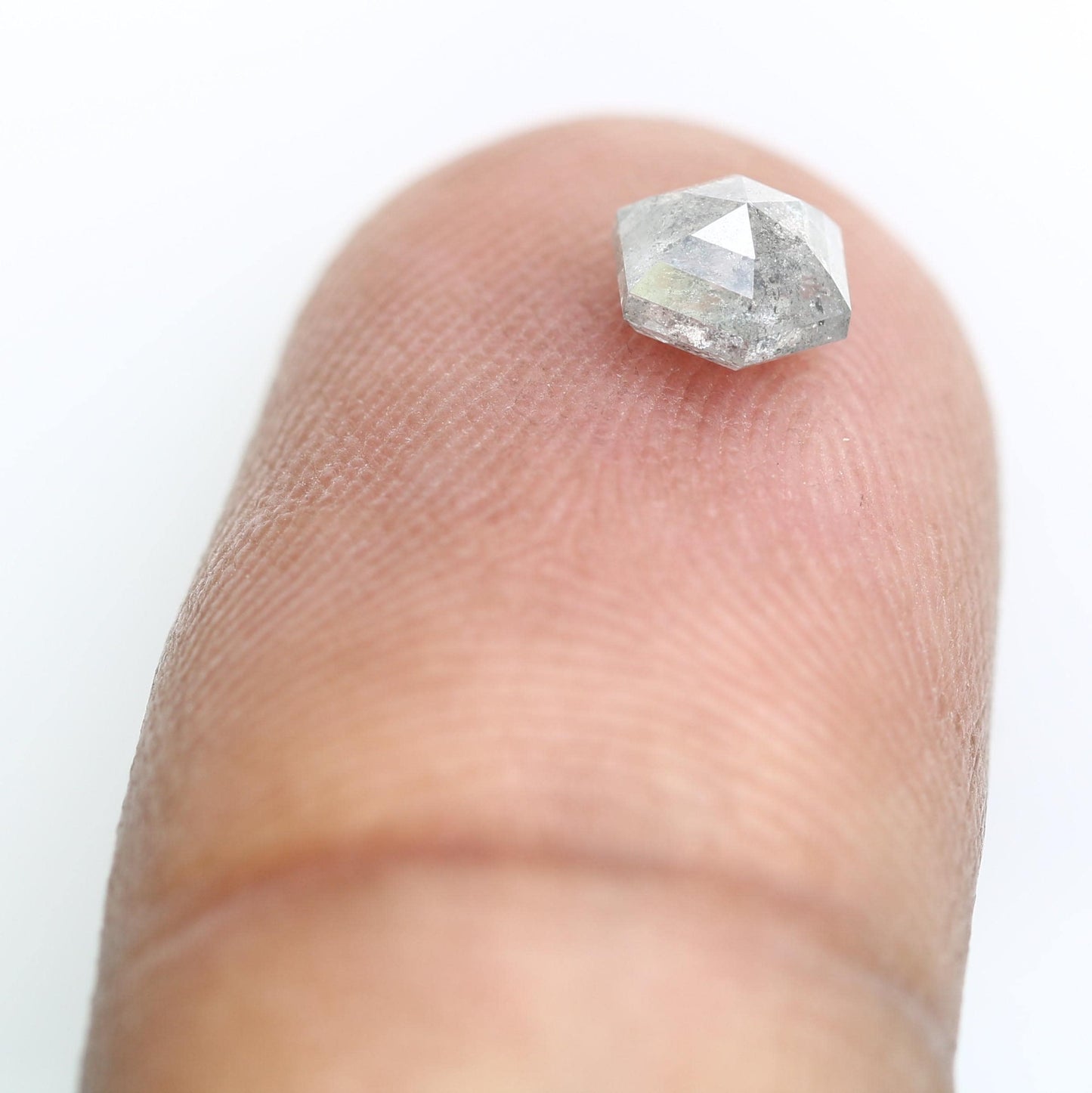 0.73 CT Unique Octagon Salt and Pepper Diamond | Natural Grey Loose Gemstone | Perfect for Custom Jewelry and Engagement Rings