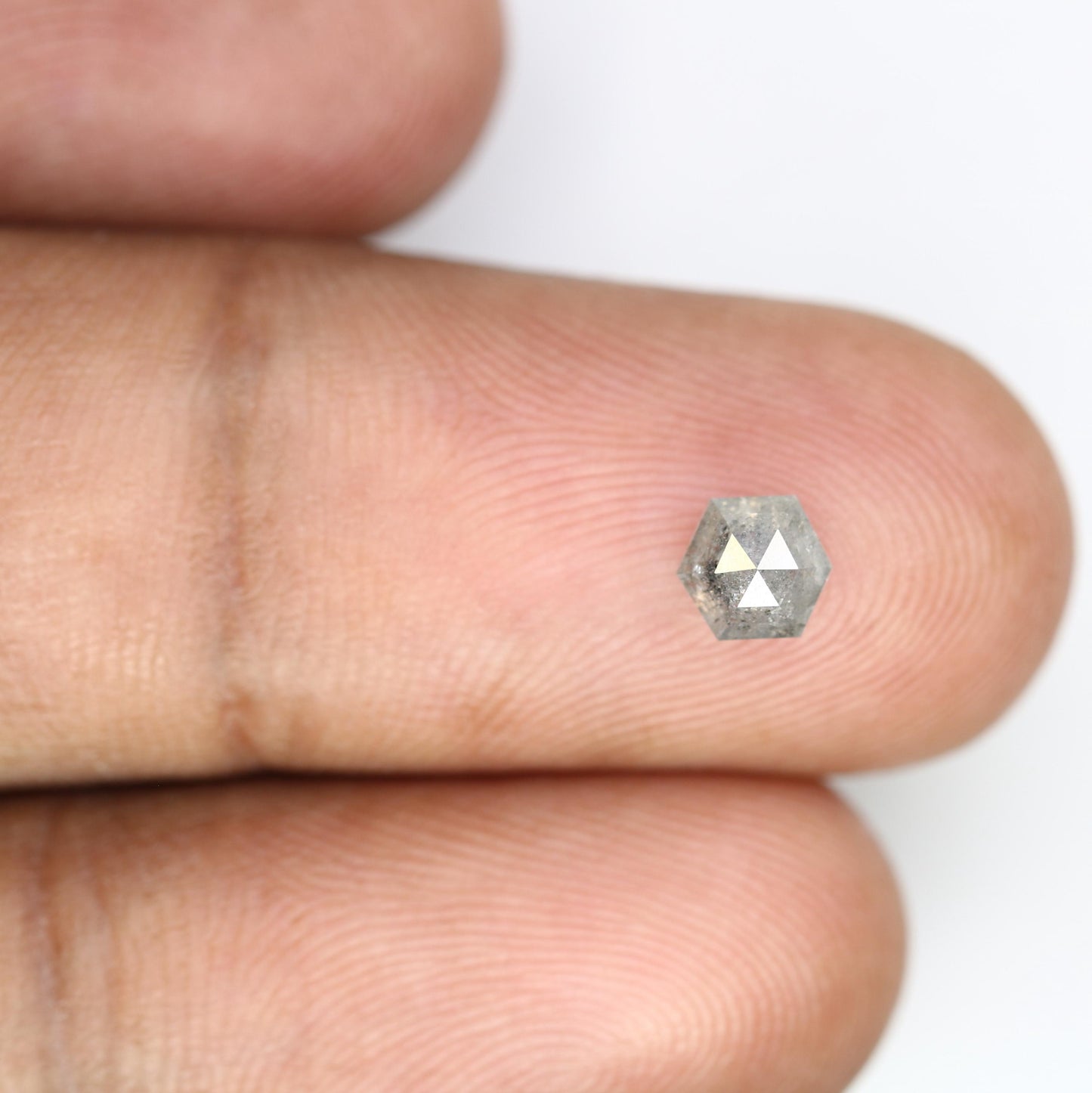 0.73 CT Unique Octagon Salt and Pepper Diamond | Natural Grey Loose Gemstone | Perfect for Custom Jewelry and Engagement Rings