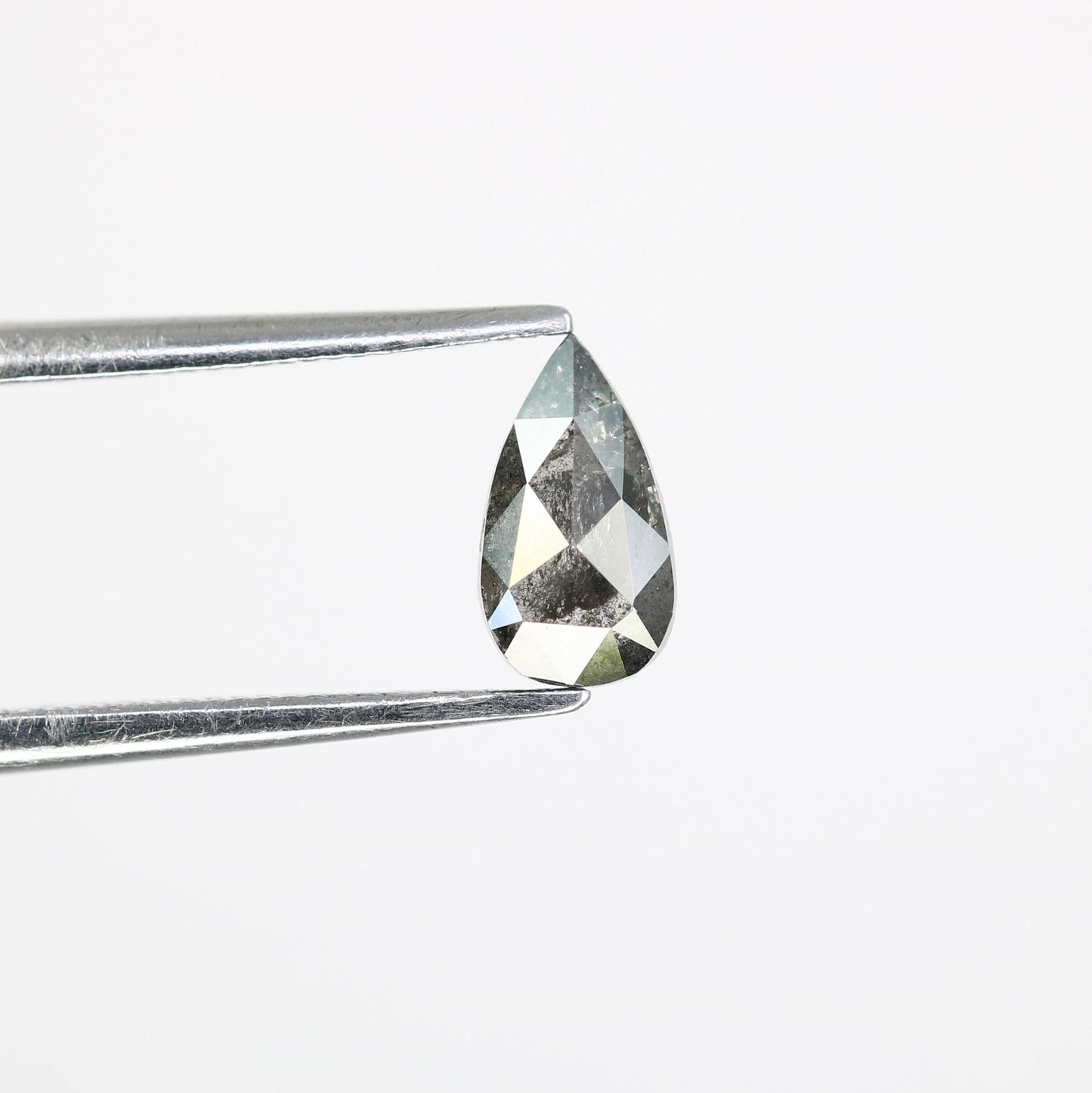 0.70 CT Black Pear Salt and Pepper Diamond | Loose Natural Gemstone | Earth-Mined Unique Stone | Perfect Gift for Custom Jewelry Designs