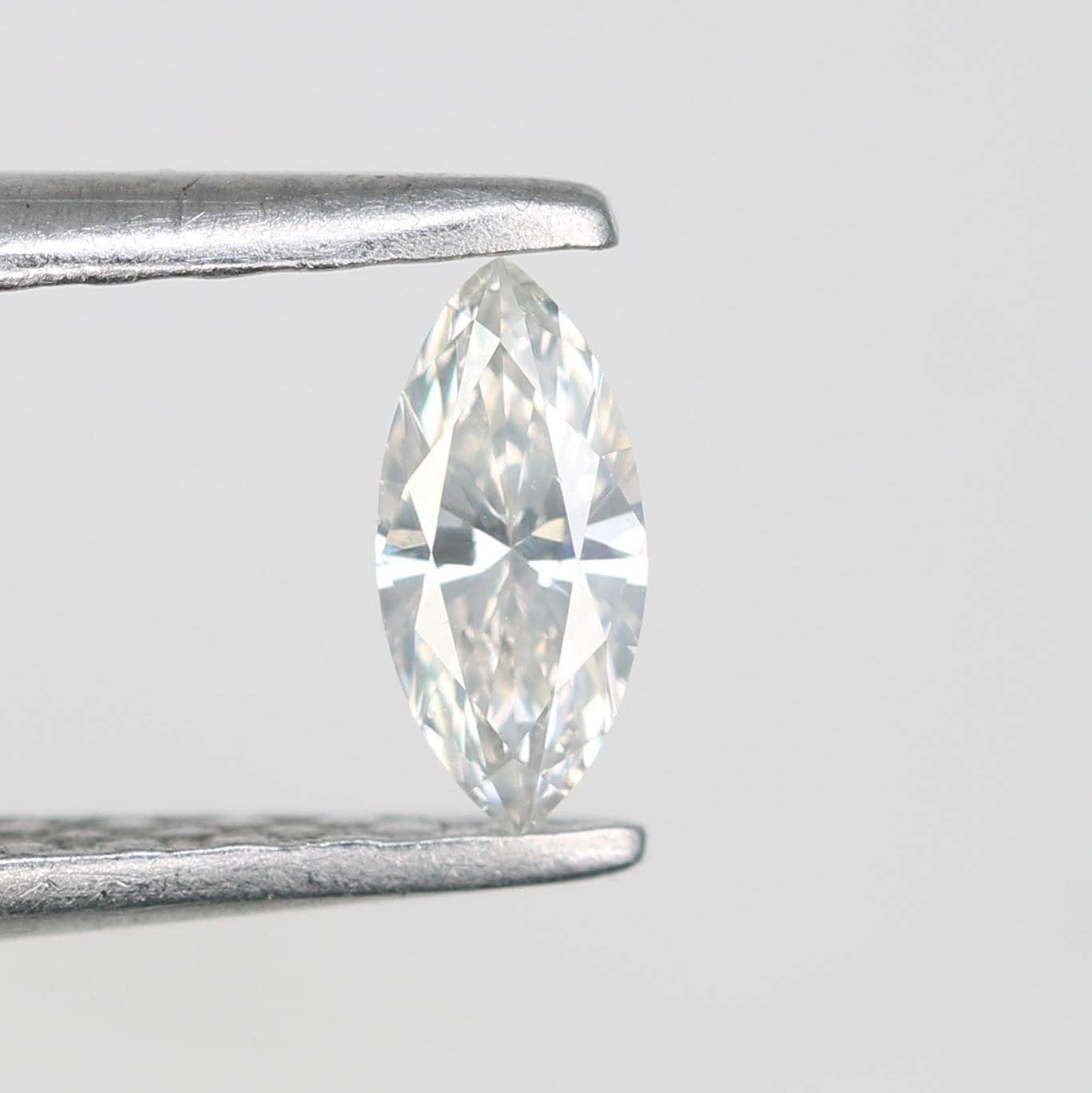 0.16 CT Stunning Marquise Shape Salt and Pepper Diamond - Unique Loose Gemstone for Custom Rings