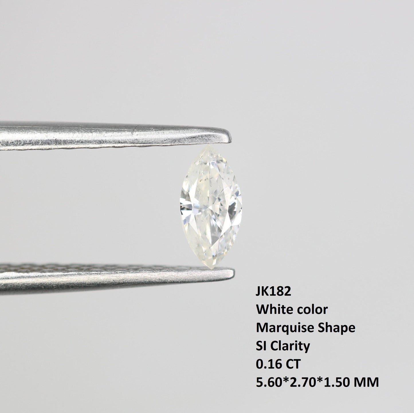 0.16 CT Gorgeous Marquise Salt and Pepper Diamond - Perfect for Custom Engagement and Statement Rings