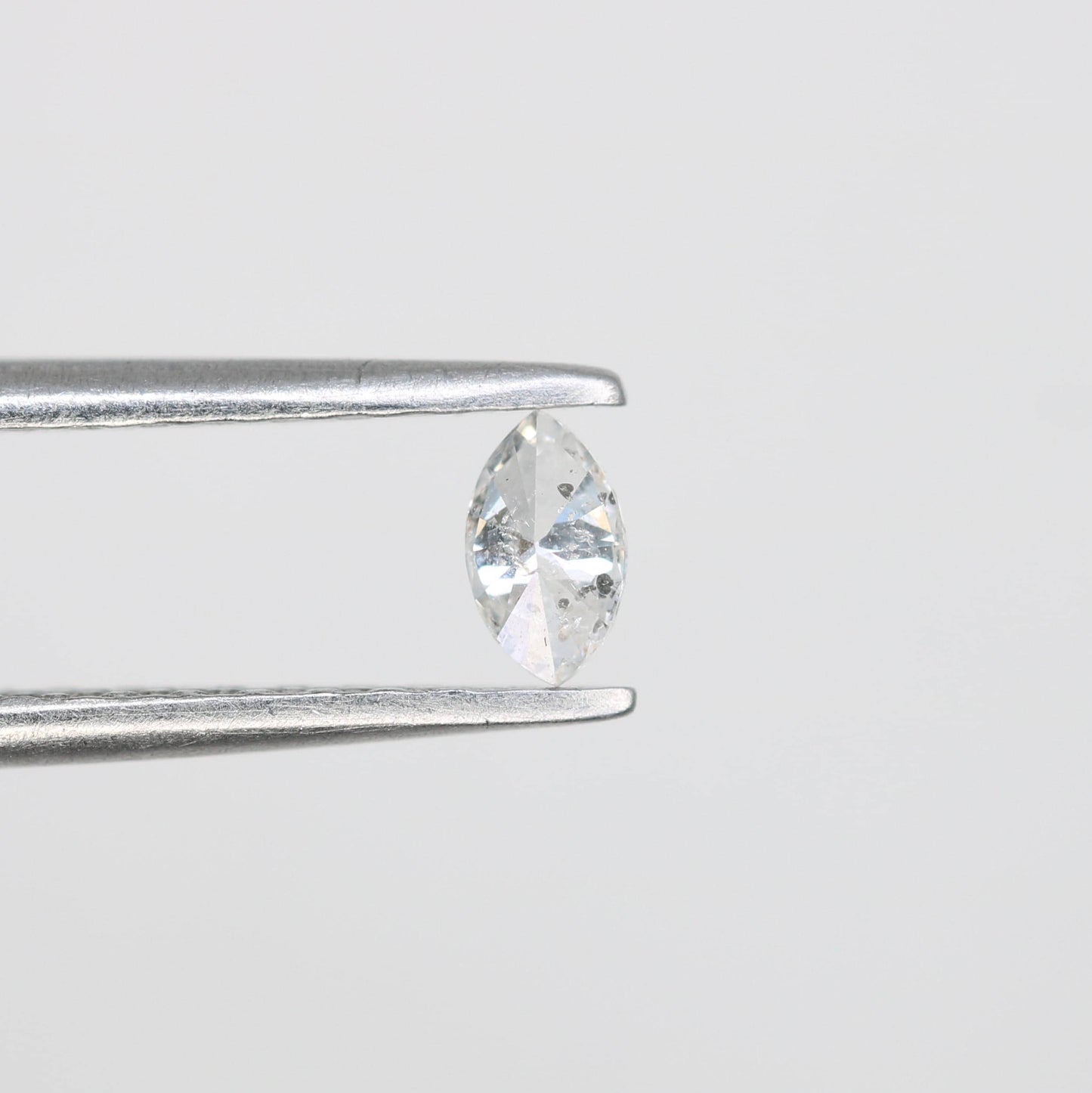 0.14 CT Stunning Marquise Shape Salt and Pepper Diamond - Natural Gemstone for Unique Engagement Rings