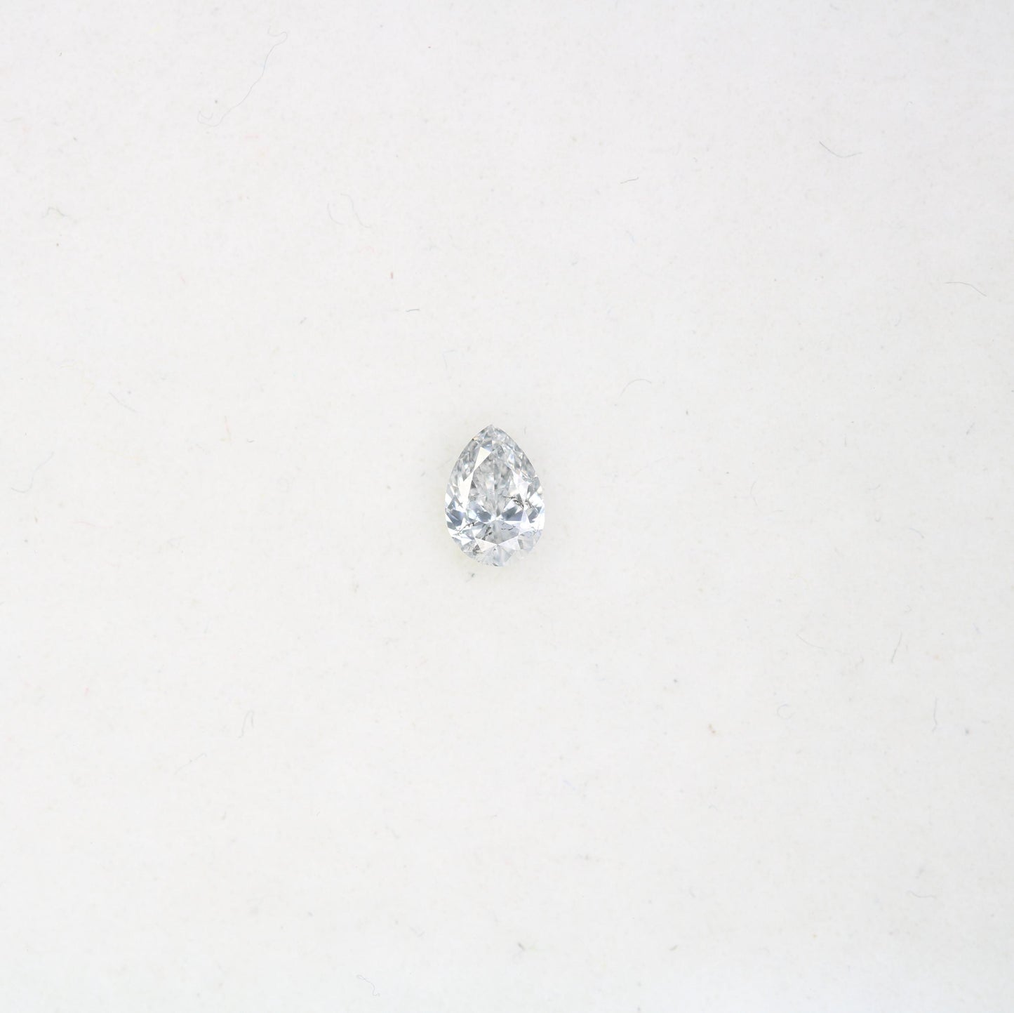 0.17 CT Unique Pear Shape Salt and Pepper Diamond - Natural White Loose Gemstone Perfect for Custom Rings and One-of-a-Kind Jewelry Pieces.